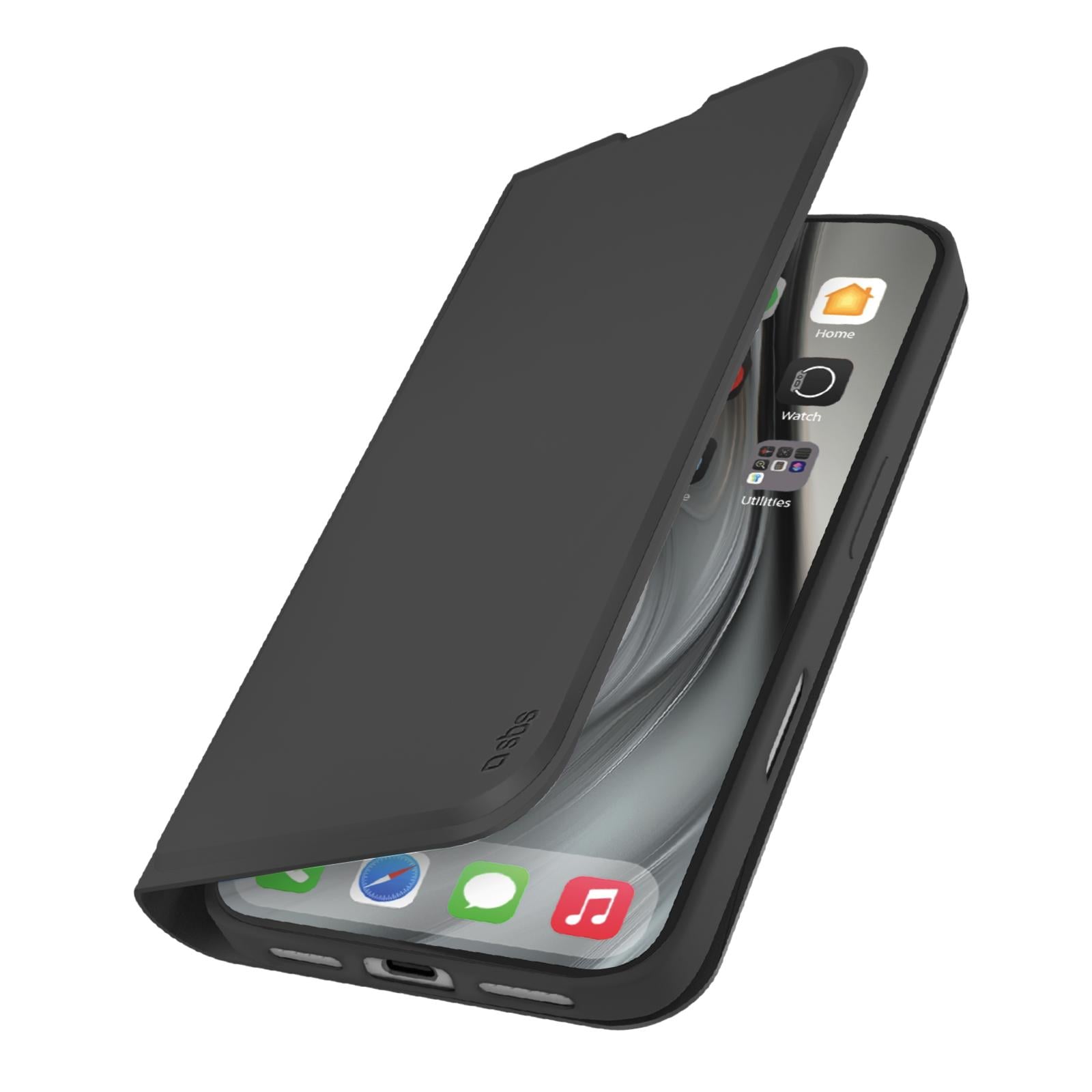 Handyhülle SBS TEWALIP1769K Handy-Schutzhülle 17,5 cm (6.9") Geldbörsenhülle Schwarz