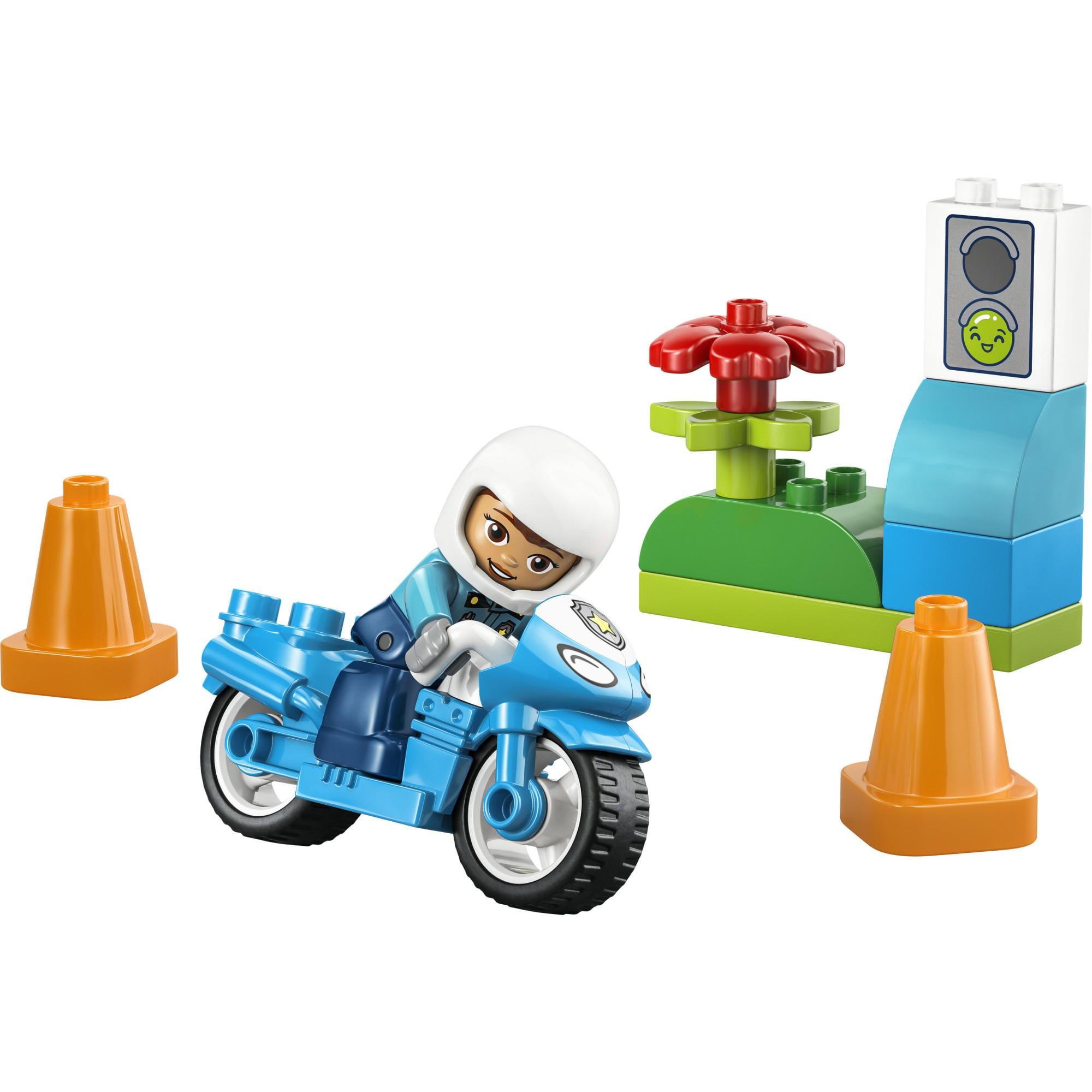Blaues Polizeimotorrad Lego-Set