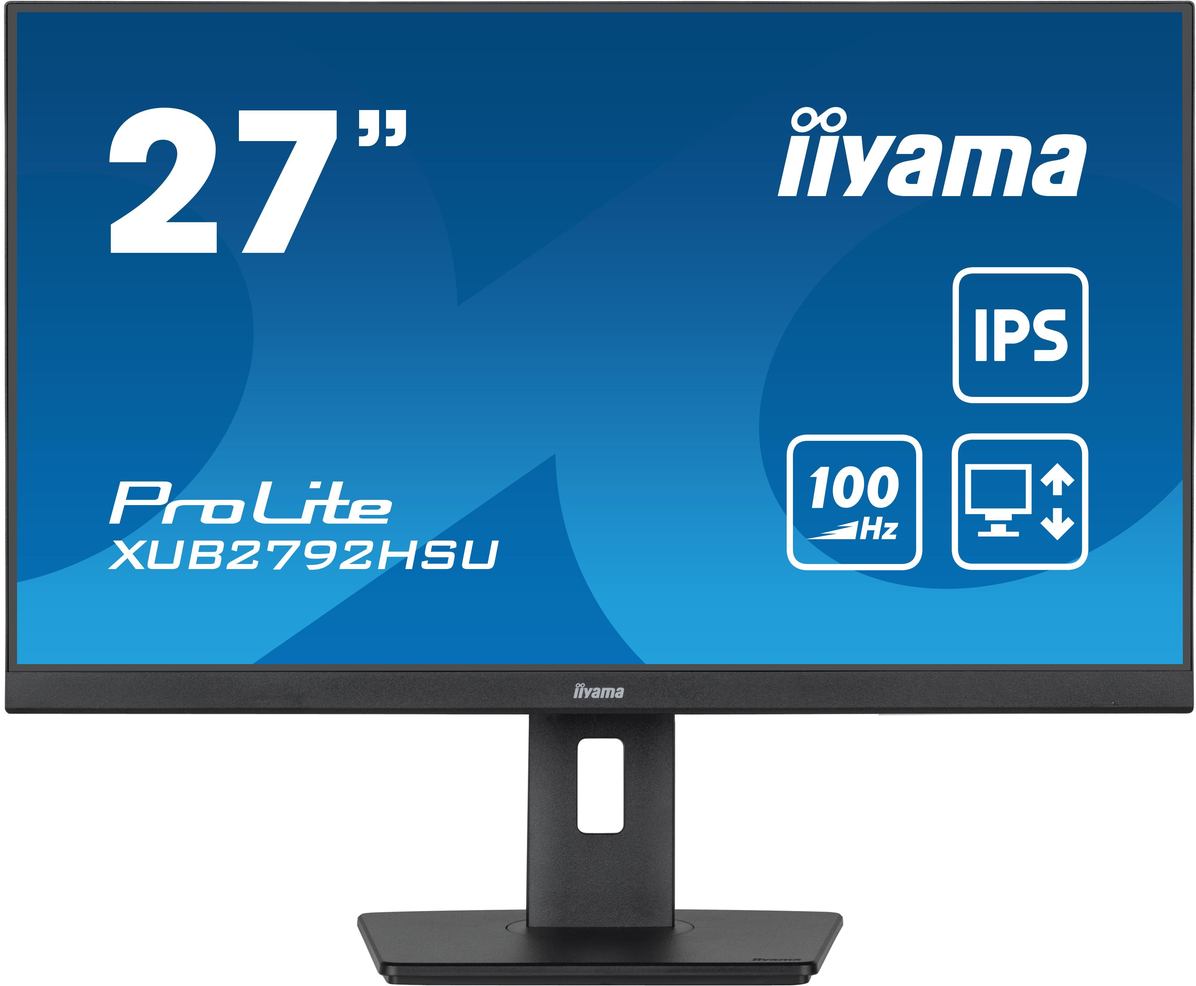 ProLite XUB2792HSU-B6, Schwarz, 27 Zoll, Full HD, IPS, 100 Hz, 0,4 ms