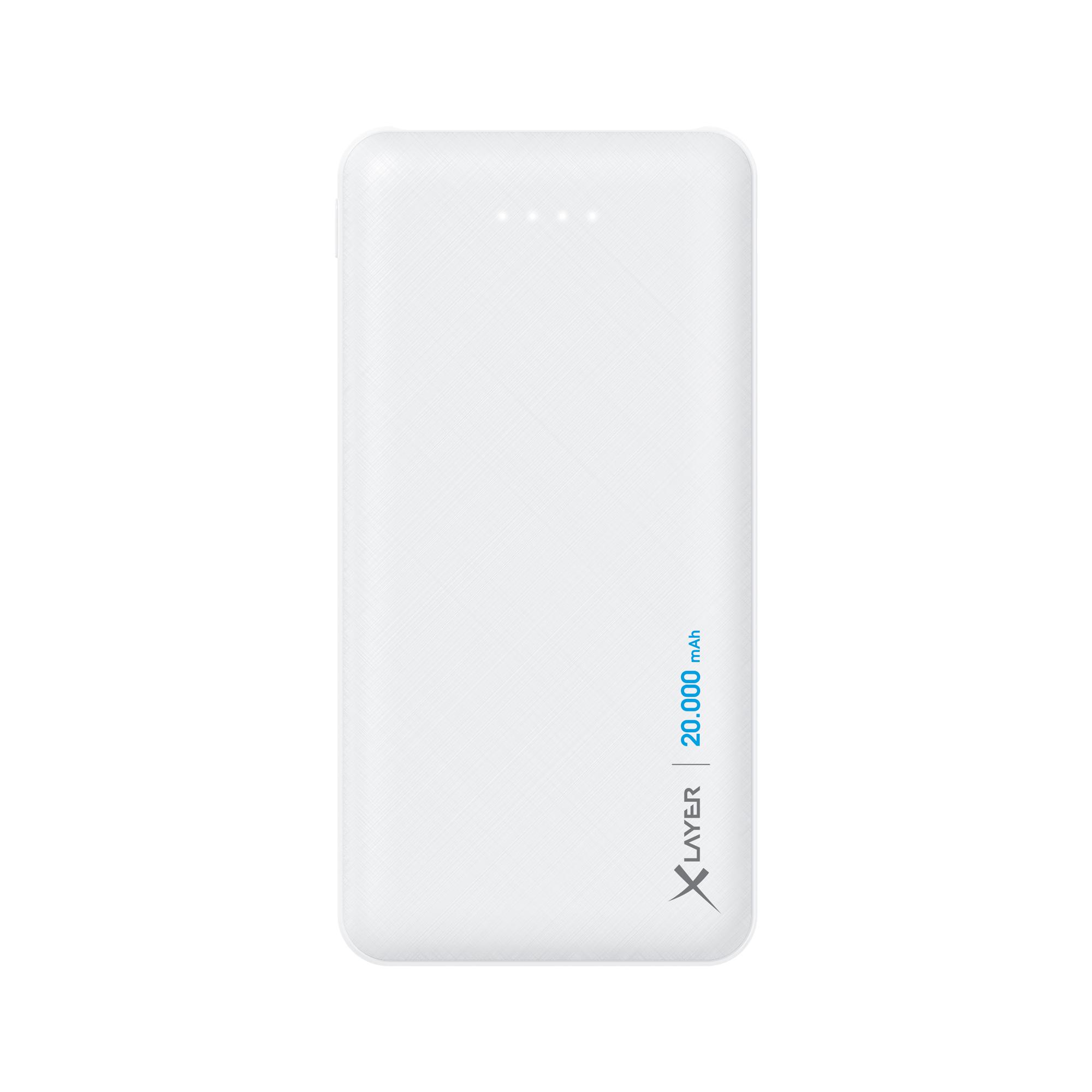 Powerbank Micro weiß, 20.000-mAh
