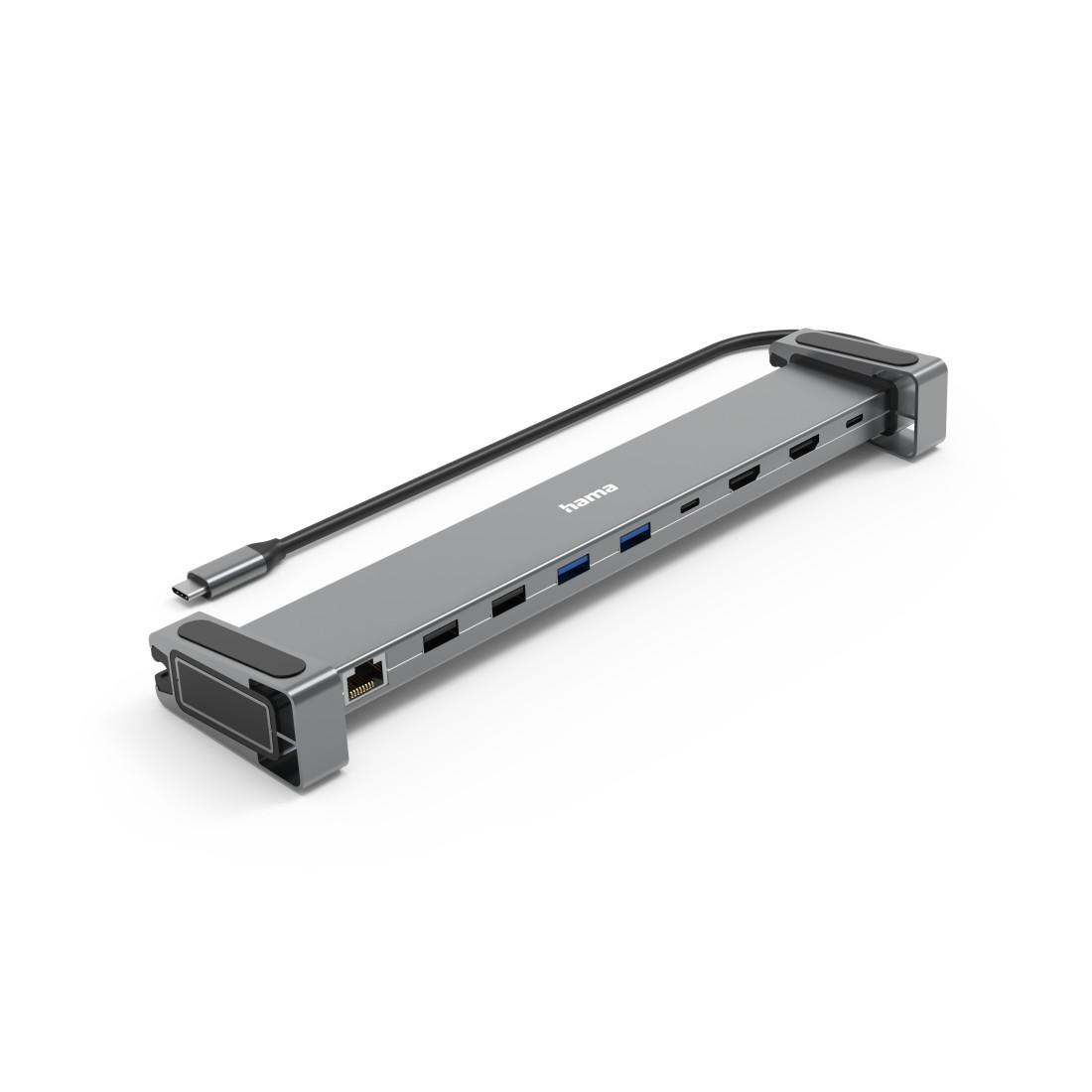 USB-C-Docking-Station "Connect2Office Basic V2", Standfüße, 9 Ports (00200145)