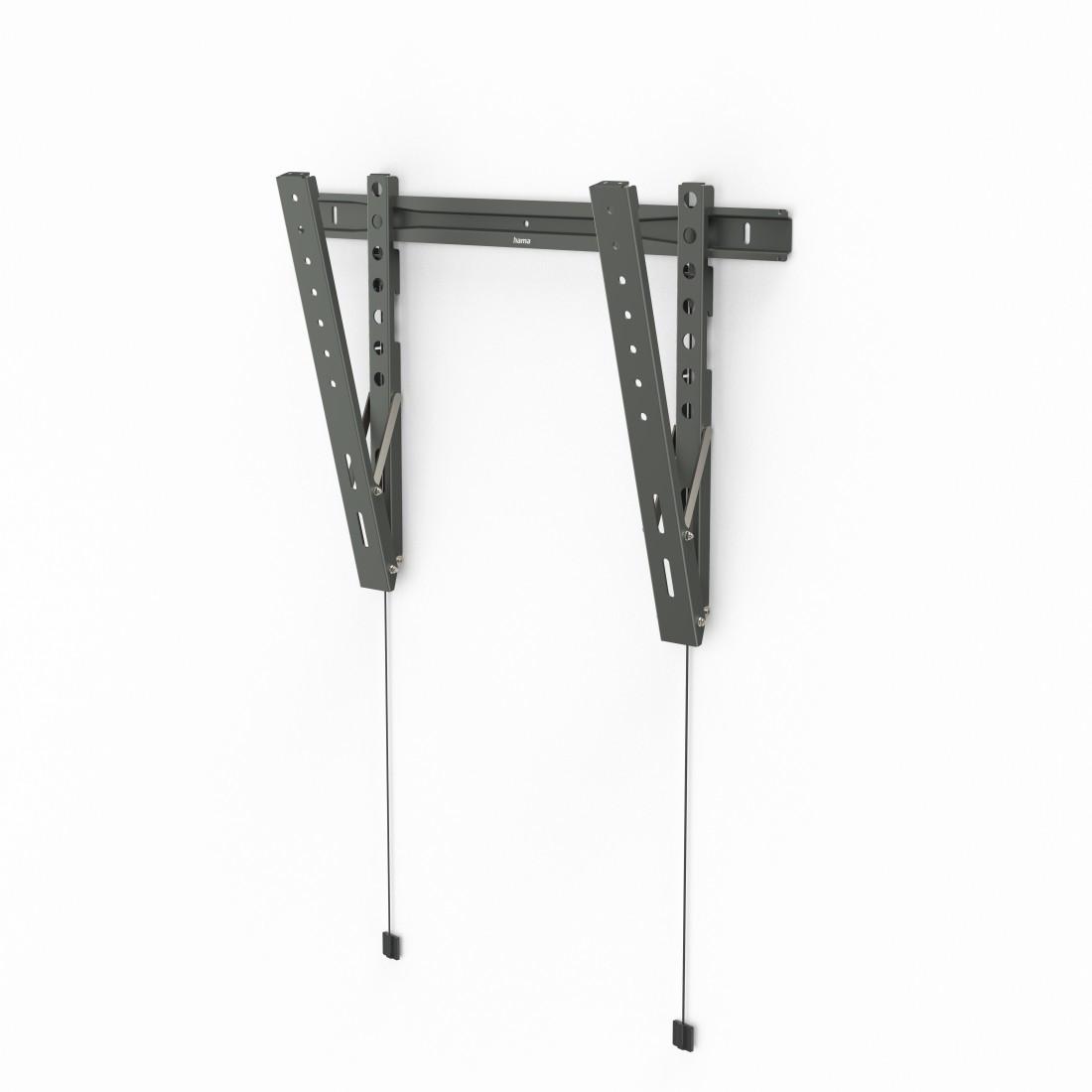TV-Wandhalterung Ultraslim neigbar, 229cm (90"), bis 80kg, extraflach, Grau (00118081)