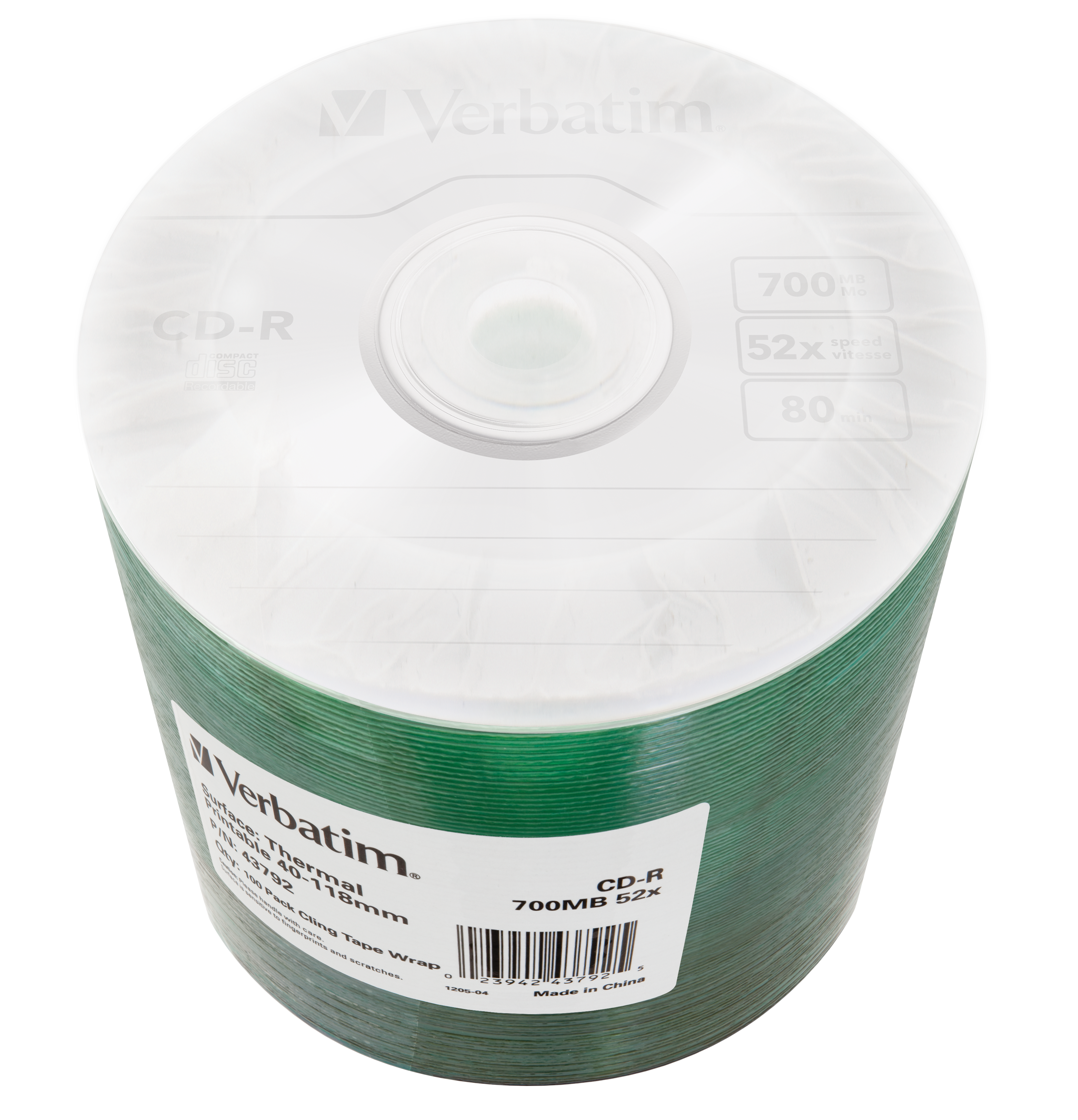 CD-R 700MB, 52x, 100er-Pack CD-Rohlinge