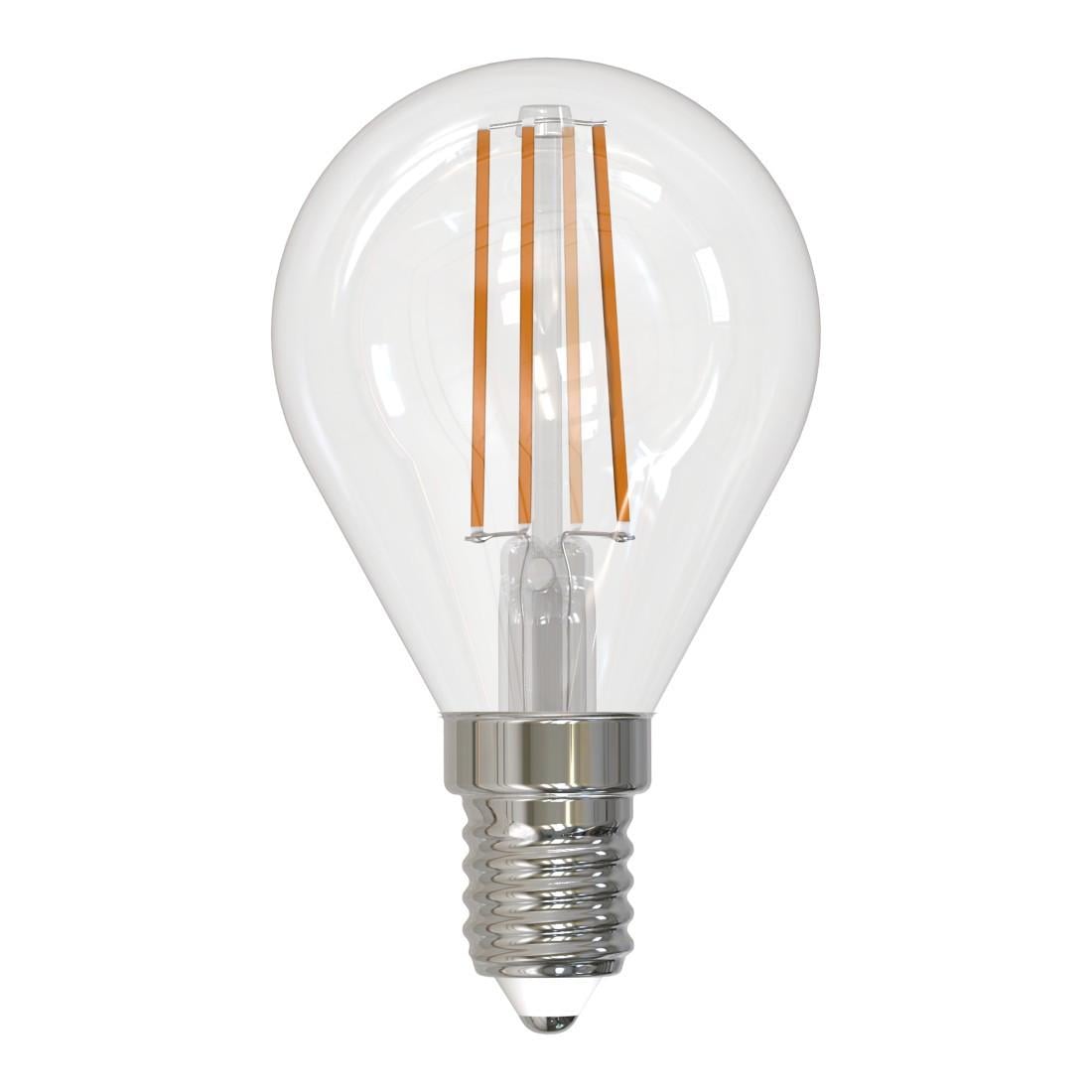 LED-Filamentlampe, E14, 470lm ers. 40W, Tropfen P45, klar, Warmweiß, dimmb. (00232526)