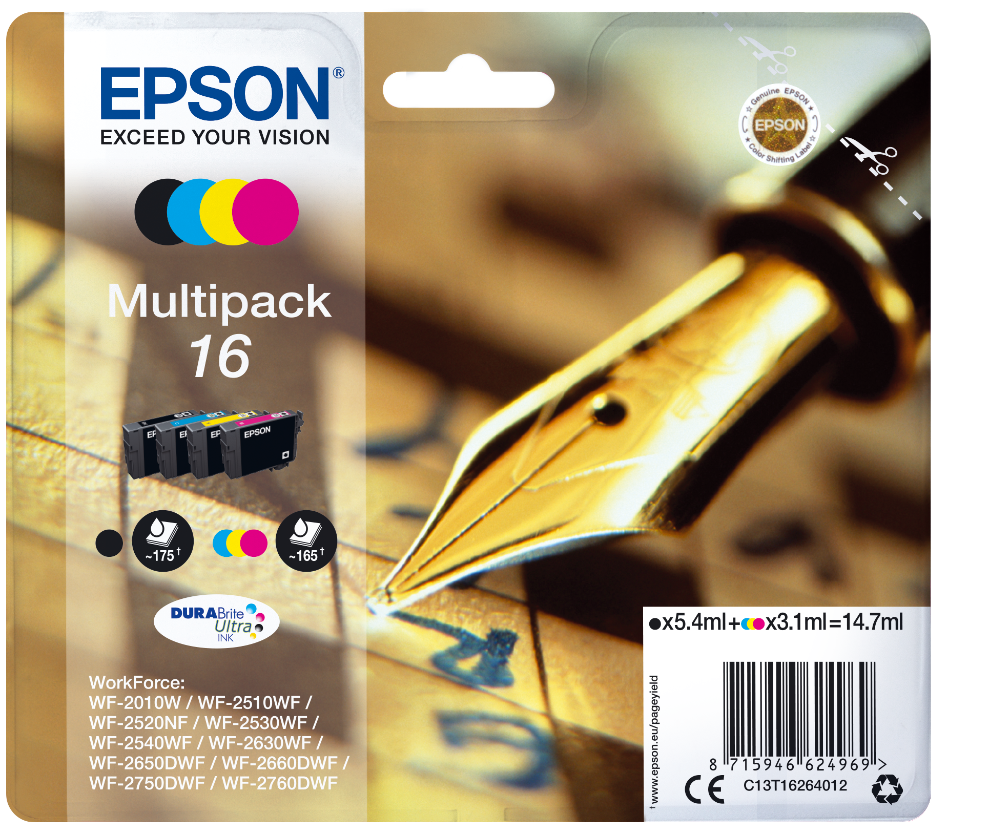 C13T16264012 Füller MultiPack Druckerpatrone