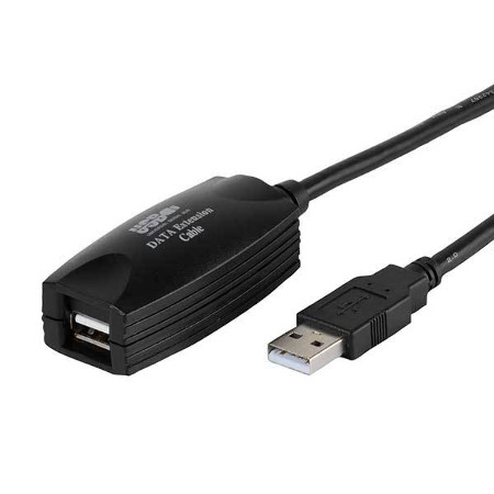 Aktives USB 2.0 Verlägerungskabel mit integrierter Signalverstärkung, 5m (45282)
