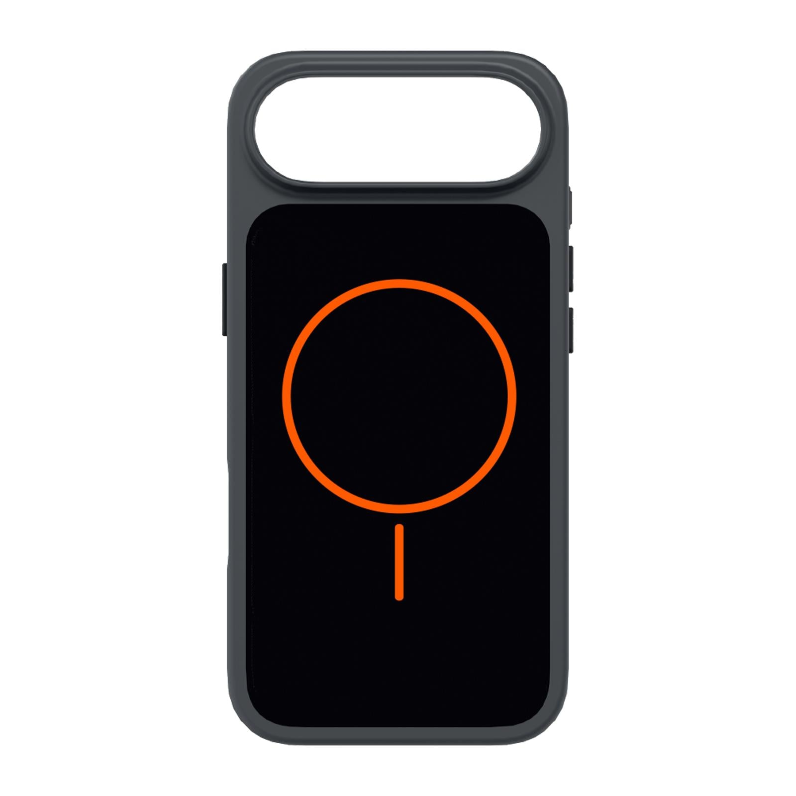 Core Hülle kompatibel mit MagSafe für iPhone 17 Air mit D3O Stoßschutz, Orange-schwarz