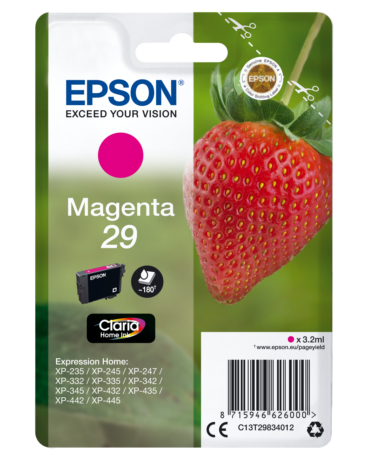 C13T29844012 Erdbeere magenta Druckerpatrone