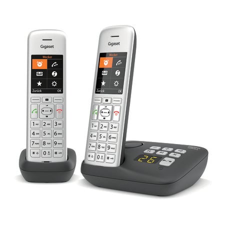 CE 575A Duo silber Schnurloses-Telefon