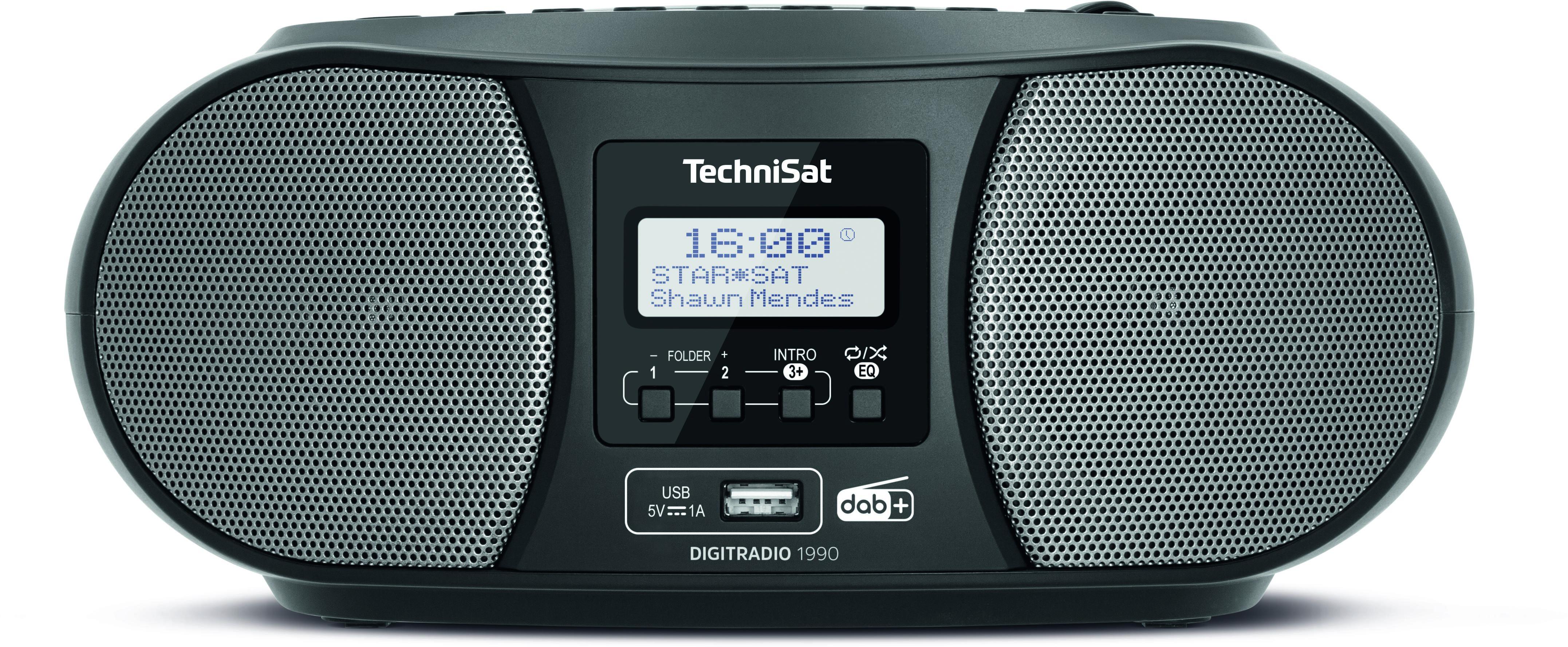 DIGITRADIO 1990 schwarz Radiorekorder mit CD-Spieler