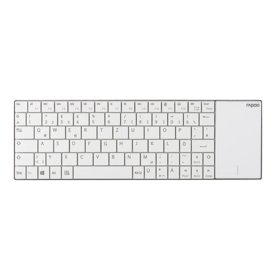 Kabellose Touch-Tastatur "E2710", Weiß (00180231)