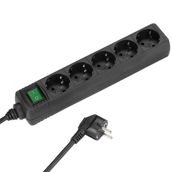 5-fach Steckdosenleiste mit Schalter (27017)