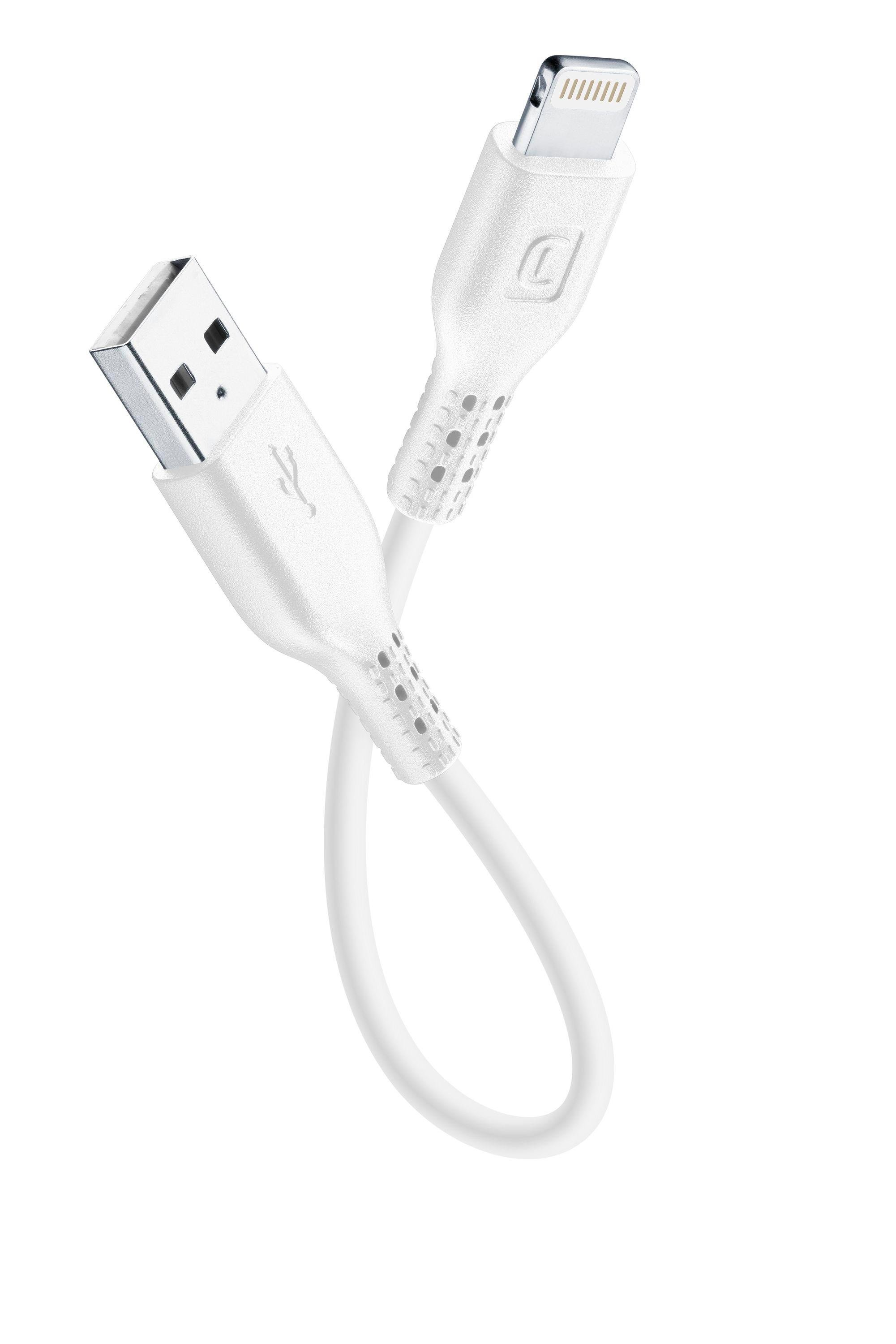 Power Data Cable 15 cm USB-A/ Lightning White (60292)