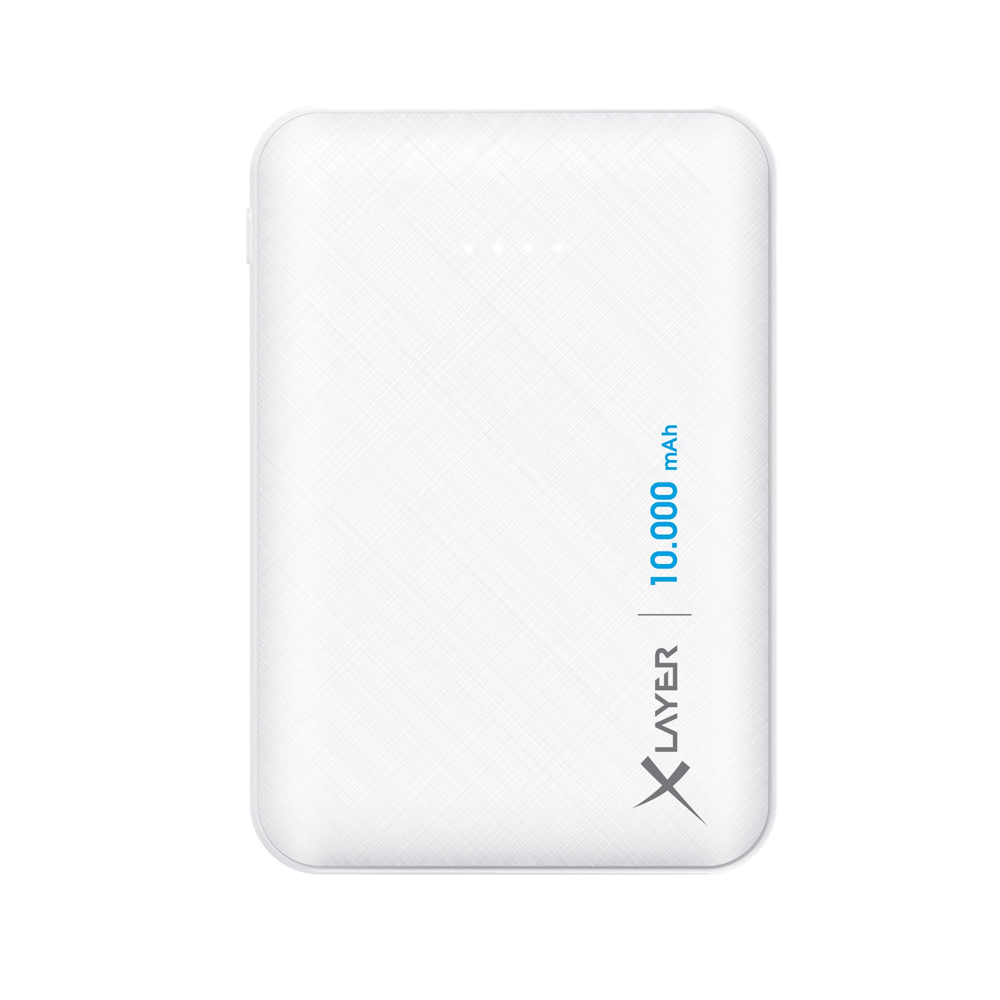 Powerbank Micro weiß, 10.000-mAh