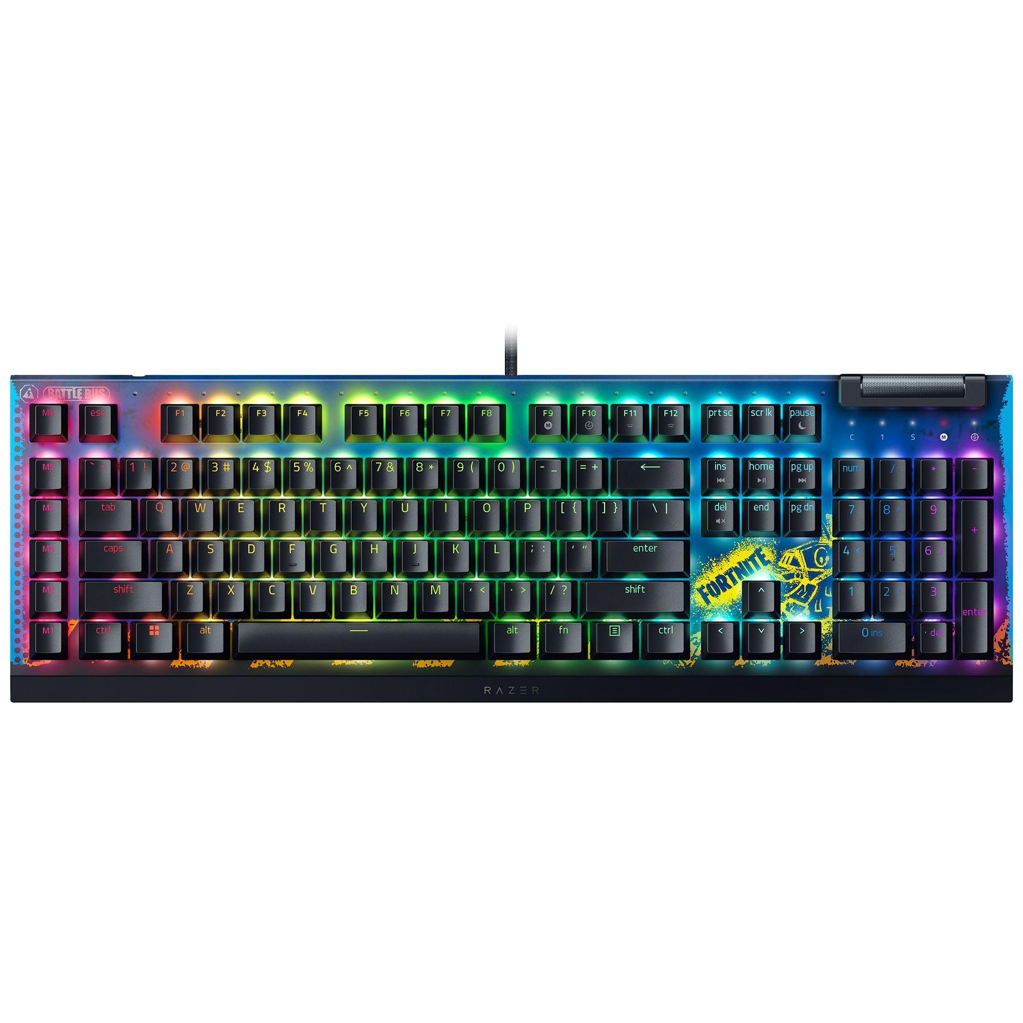 BlackWidow V4 X - Fortnite Edition, Yellow Switches, Gaming-Tastatur