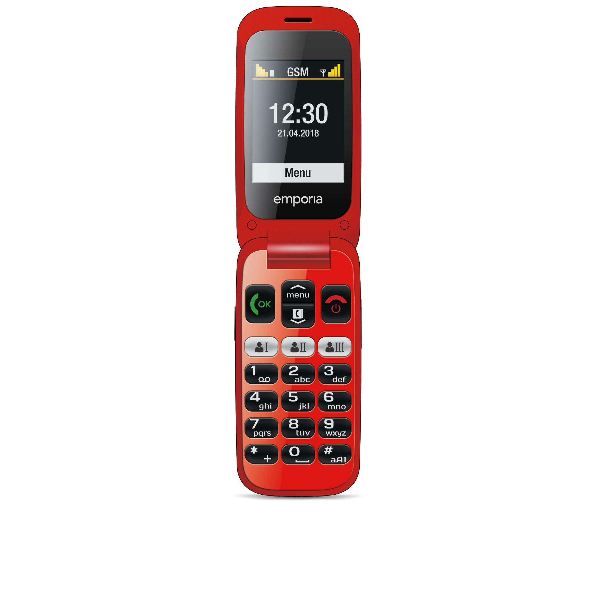 ONE V200i, Schwarz, Rot Handy