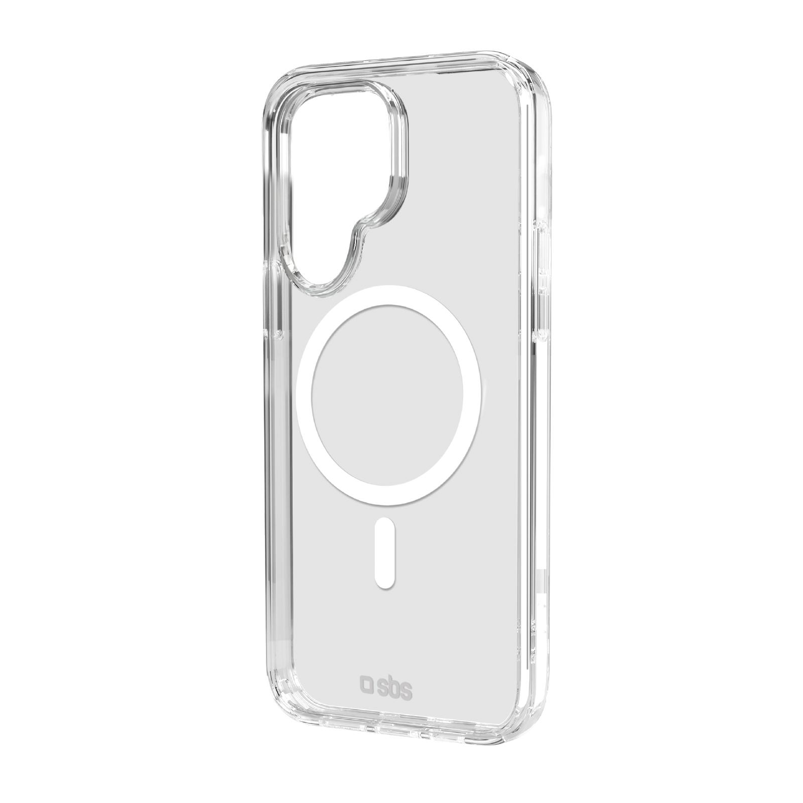Transparente, feste Hülle, kompatibel mit magnetischer, kabelloser Aufladung für Samsung Galaxy S25, Transparent