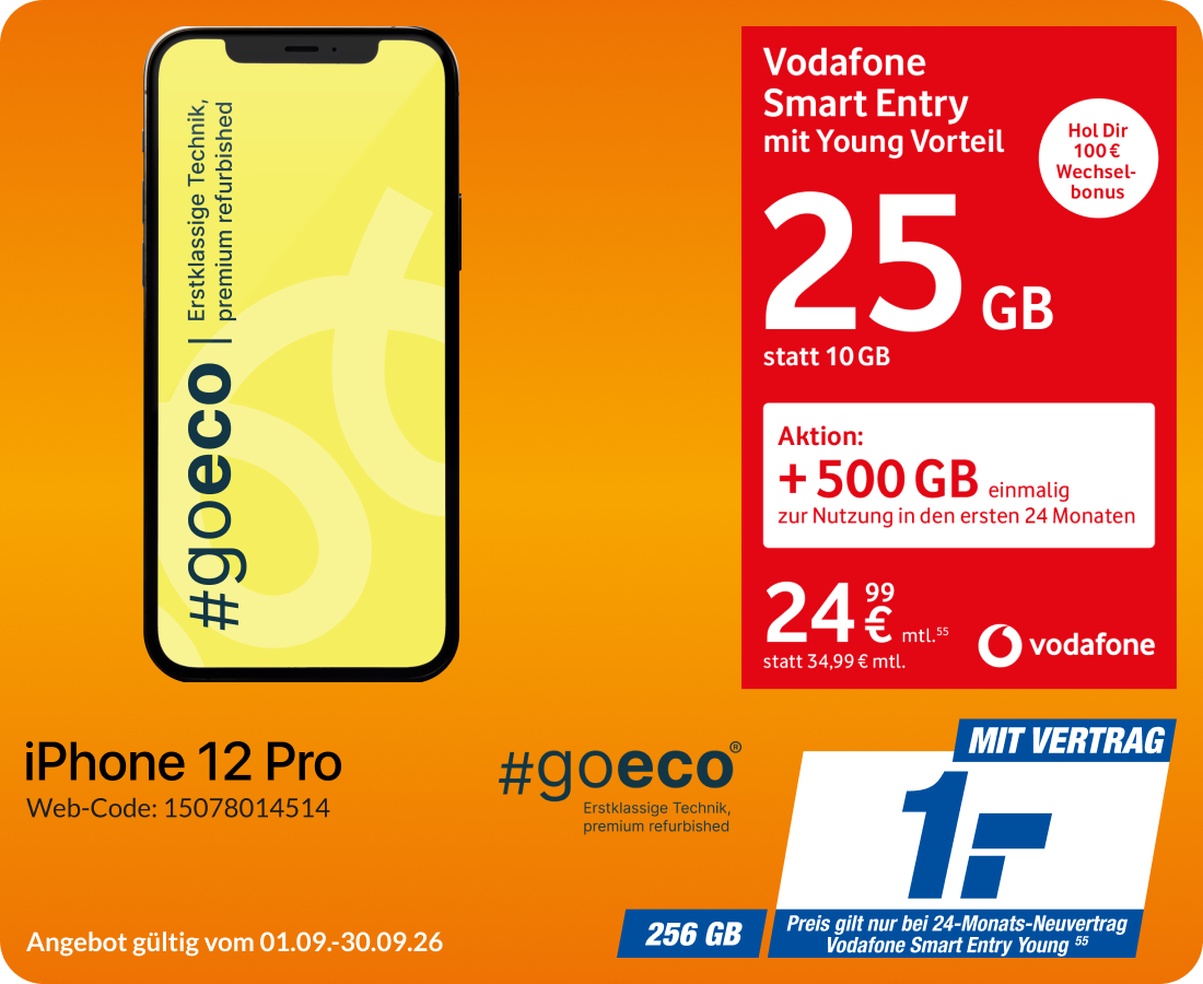 iPhone 12 Pro mit Smart Entry für 1€!