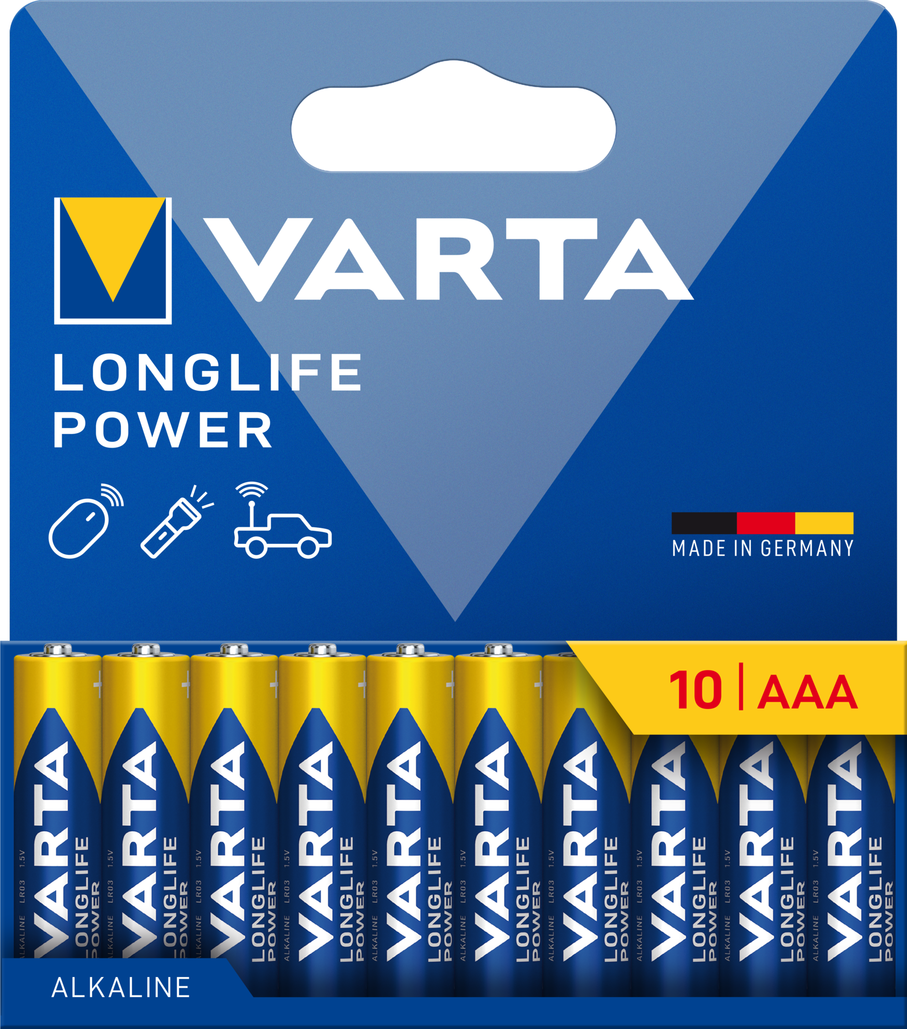 LONGLIFE Power AAA, 10er Blister Batterie