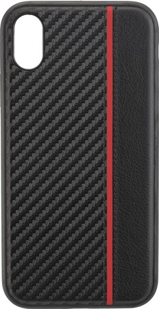 Back Cover CARBON PLUS für Apple iPhone XR Red Stripes