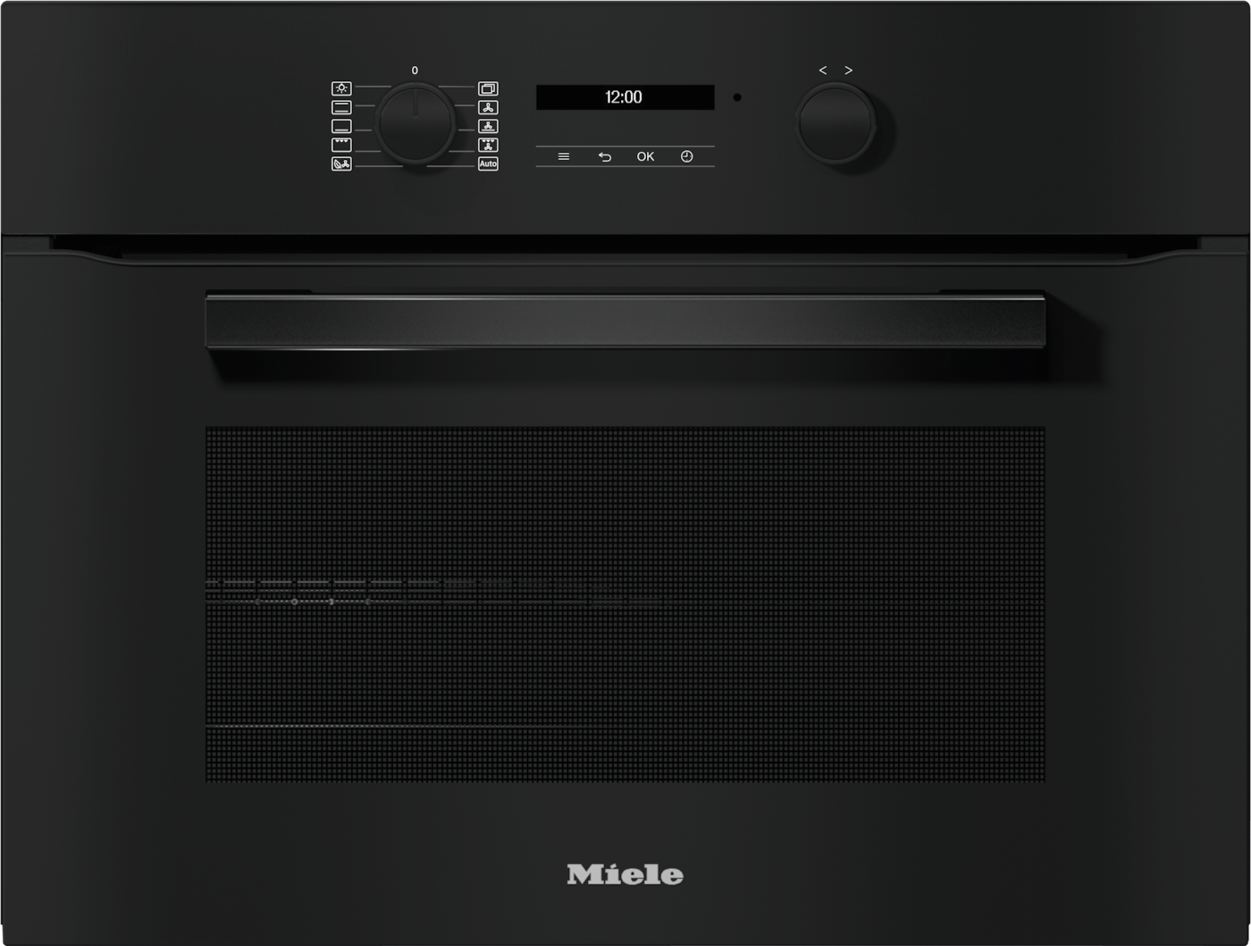 H 2841 B Obsidianschwarz Einbaubackofen