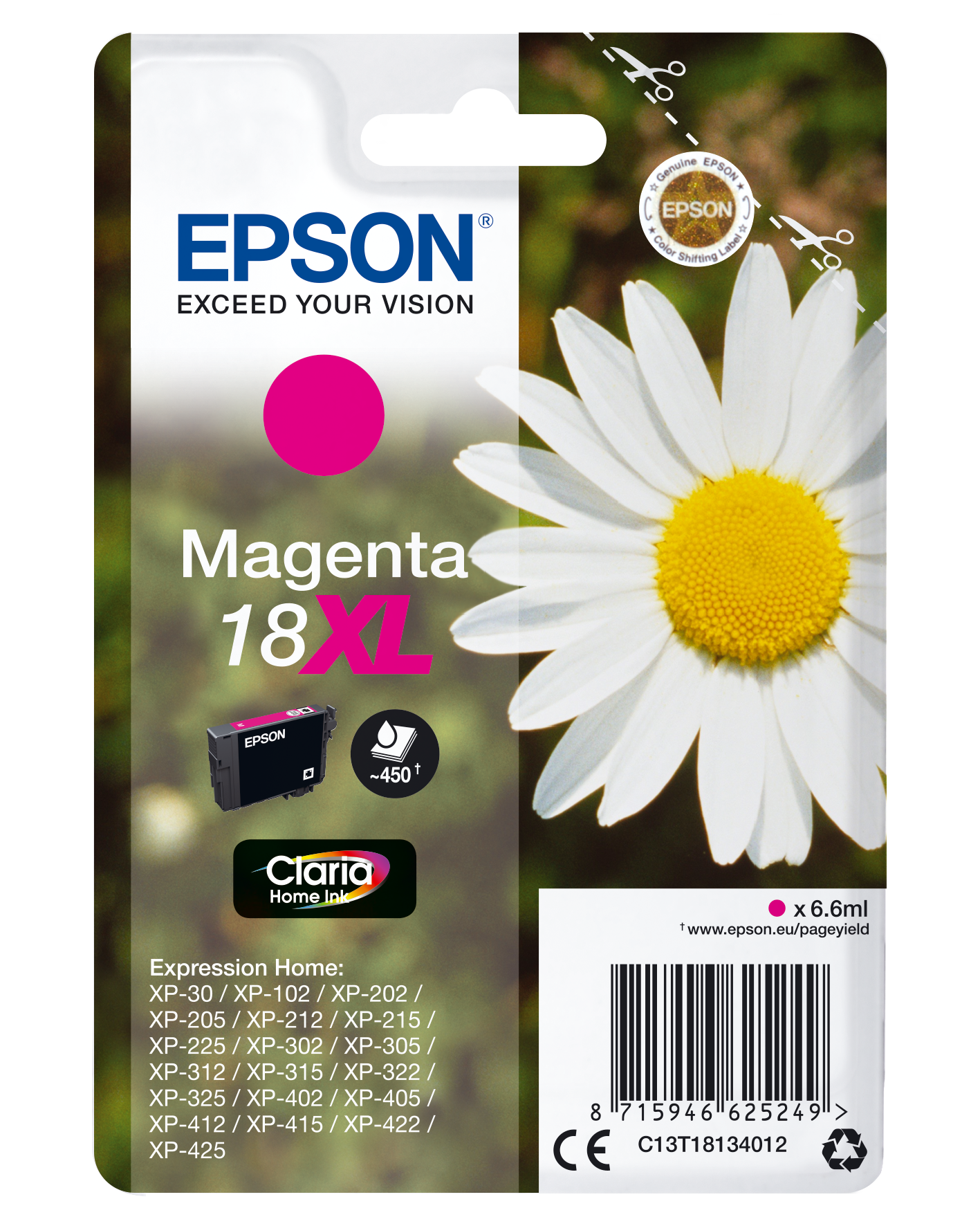 C13T18134012 XL Gänseblume magenta Druckerpatrone