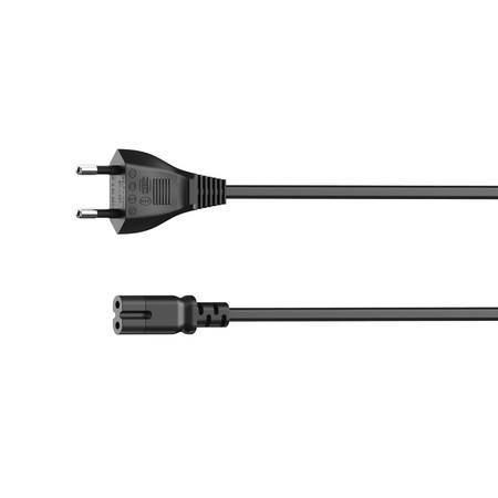 Euro-Netzkabel für Sonos PLAY:3/PLAY:5, gerade, 5 m, schwarz