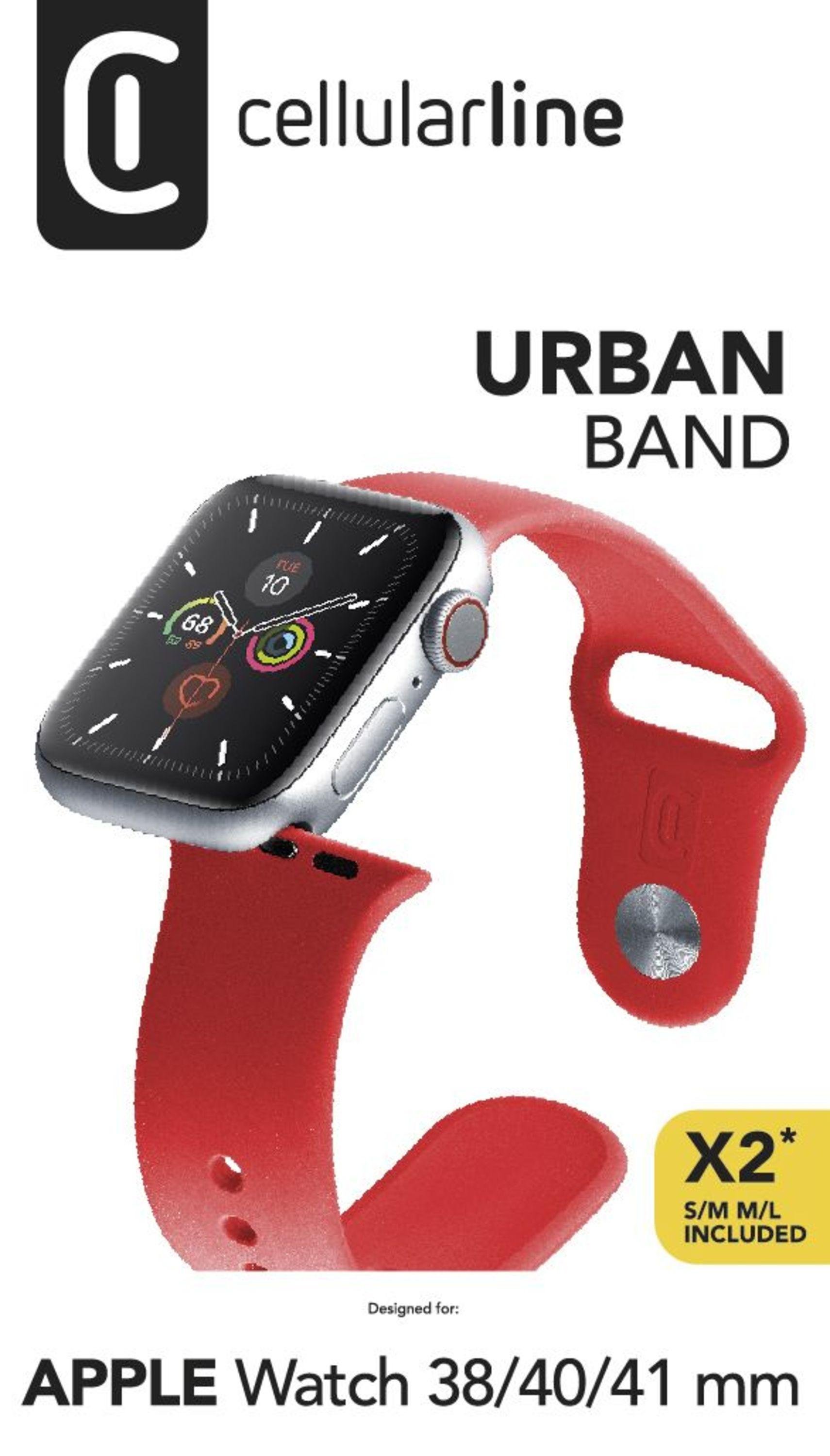 Urban Band für Apple Watch 38/ 40/ 41/ 42mm (Serie 10) Silicon Red (61109)