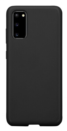 TPU-Schutzhülle matt schwarz (Samsung Galaxy S20) Handyhülle