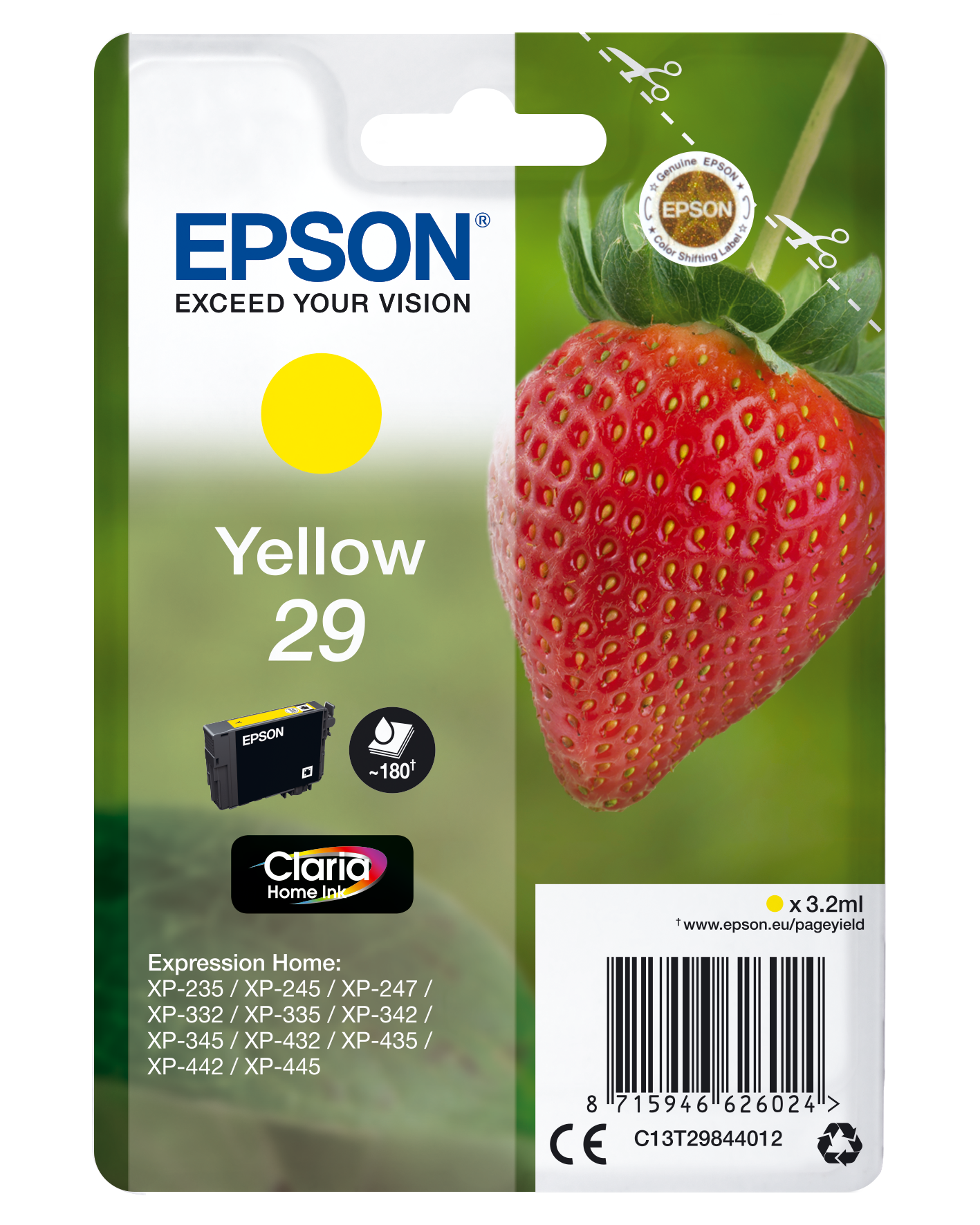 C13T29844012 Erdbeere gelb Druckerpatrone