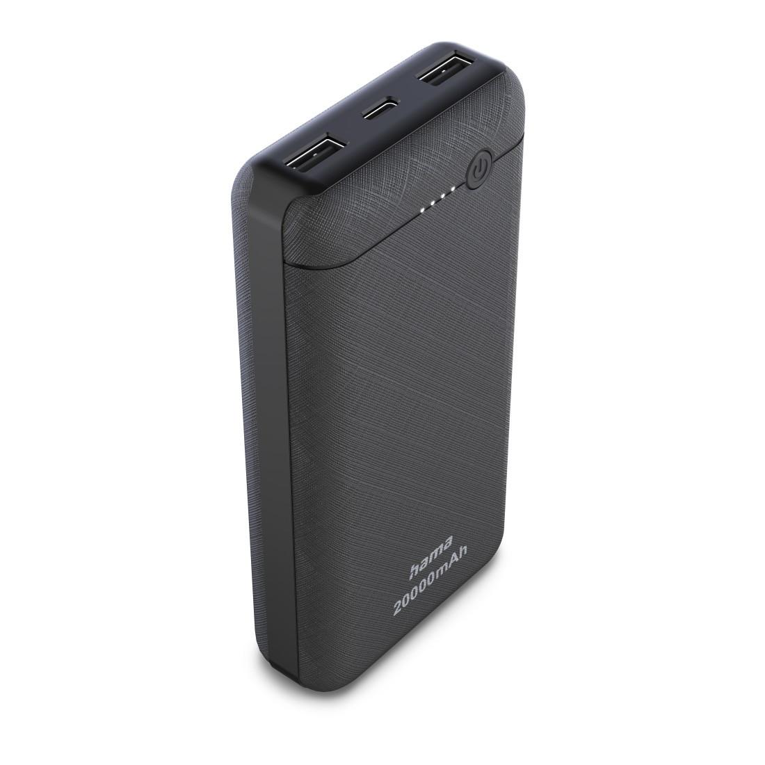 Power Pack "20000mAh", Ausgänge: 1 x USB-C, 2 x USB-A, Schwarz (00201754)