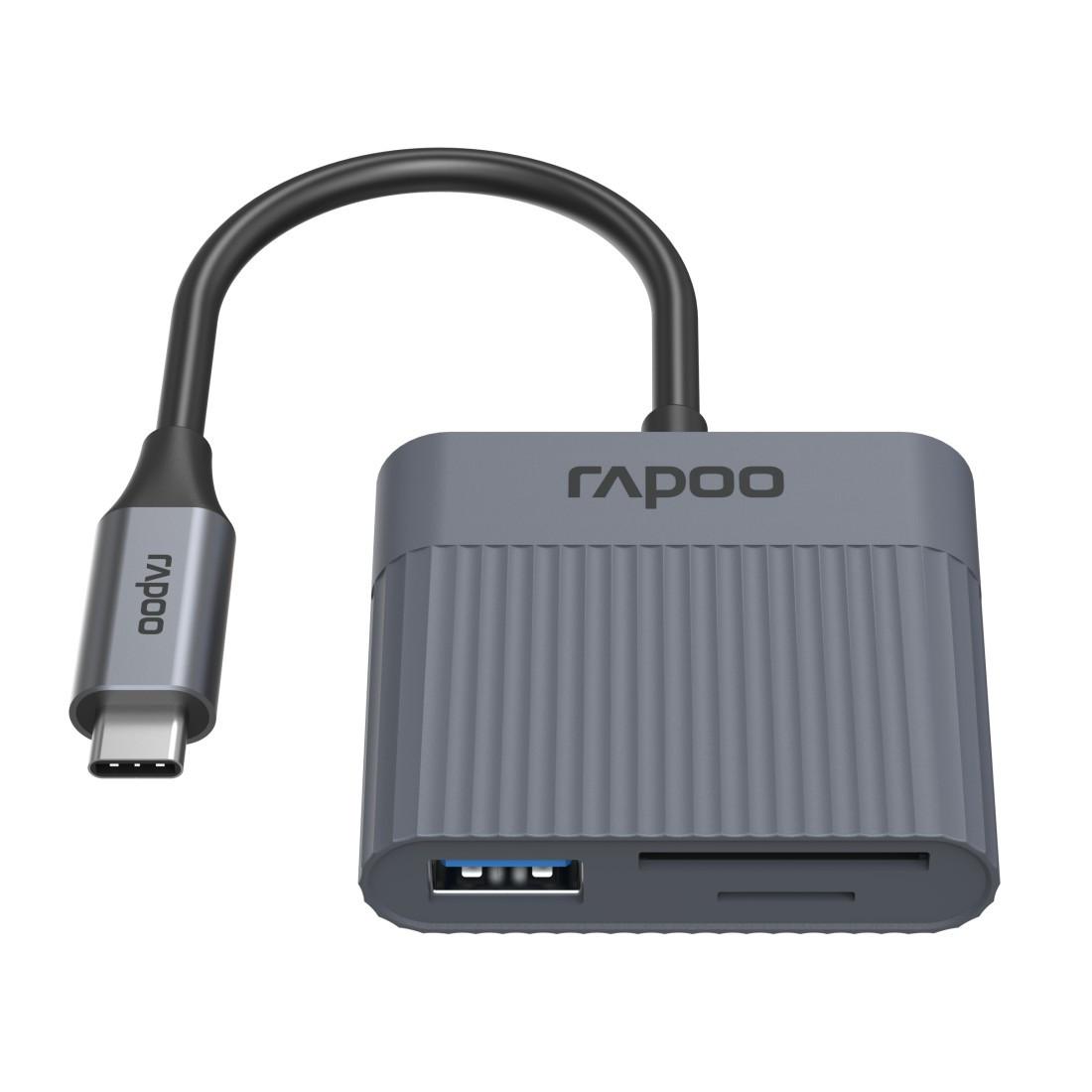 3-in-1 USB-C Kartenleser "UCR-3011", grau (00226497)