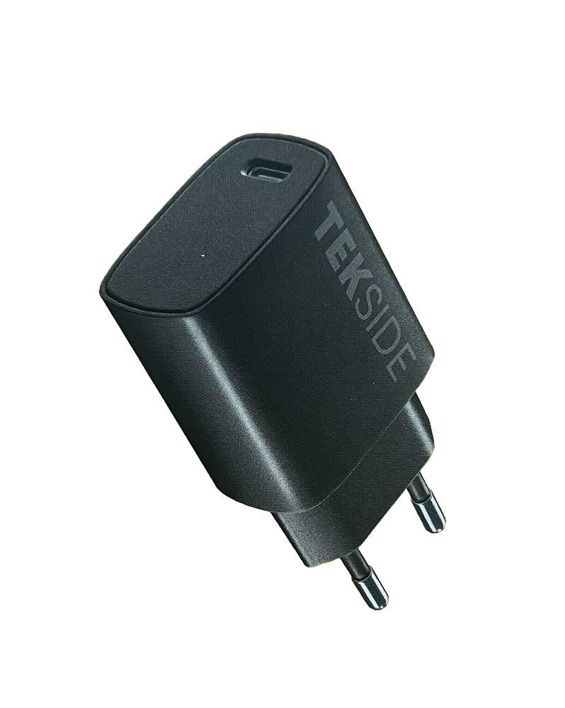 TEKSIDE USB Travel Charger Typ-C 20W Black (61497) Ladegerät (USB-C)