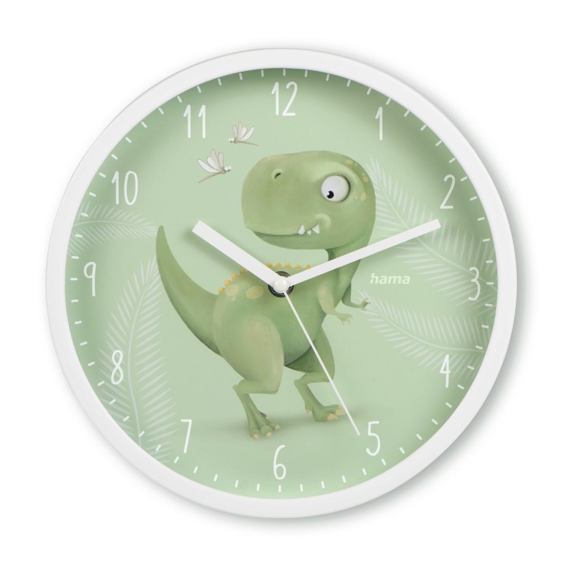Kinder-Wanduhr "Cebu", ohne Ticken, für Kinderzimmer, analog, Ø 25 cm (00185897)