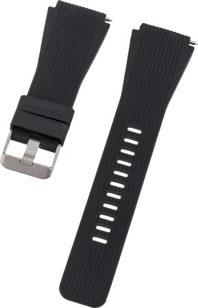 Armband 22mm Single Silicon Black (17646)