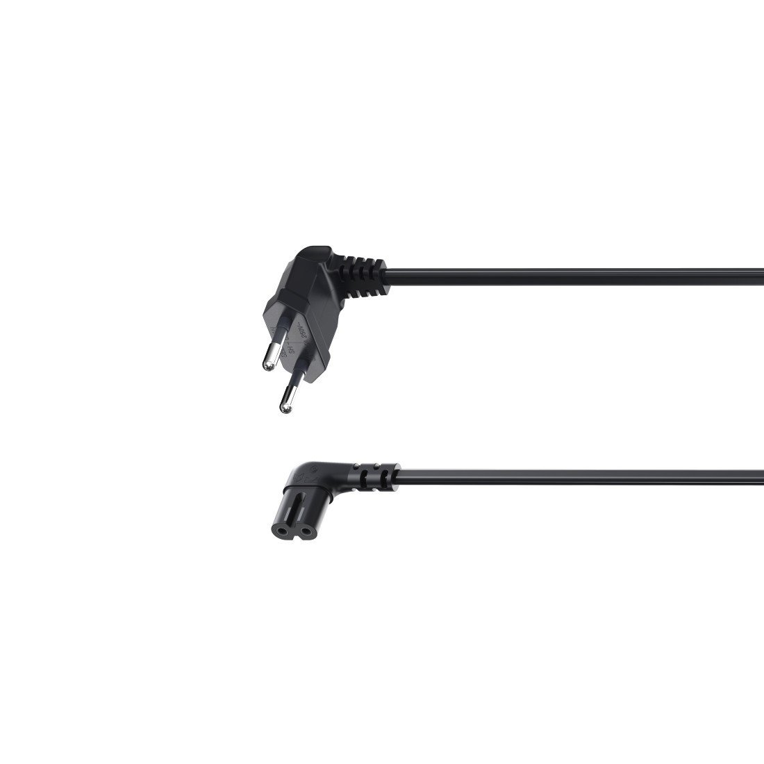 Euro-Netzkabel Sonos PLAY:1/PLAY:5/One (SL), beidseitig gewinkelt, 3m, Schw (00118021)