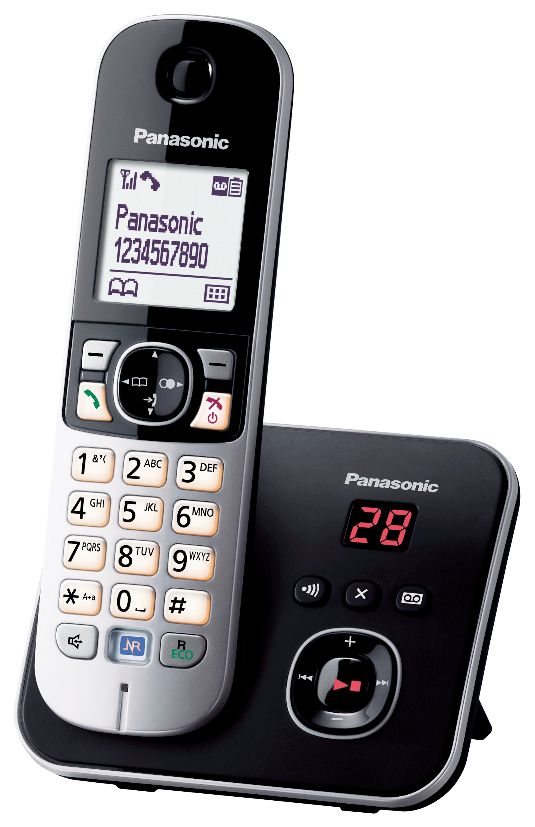 KX-TG6821GB Schwarz Schnurloses Telefon