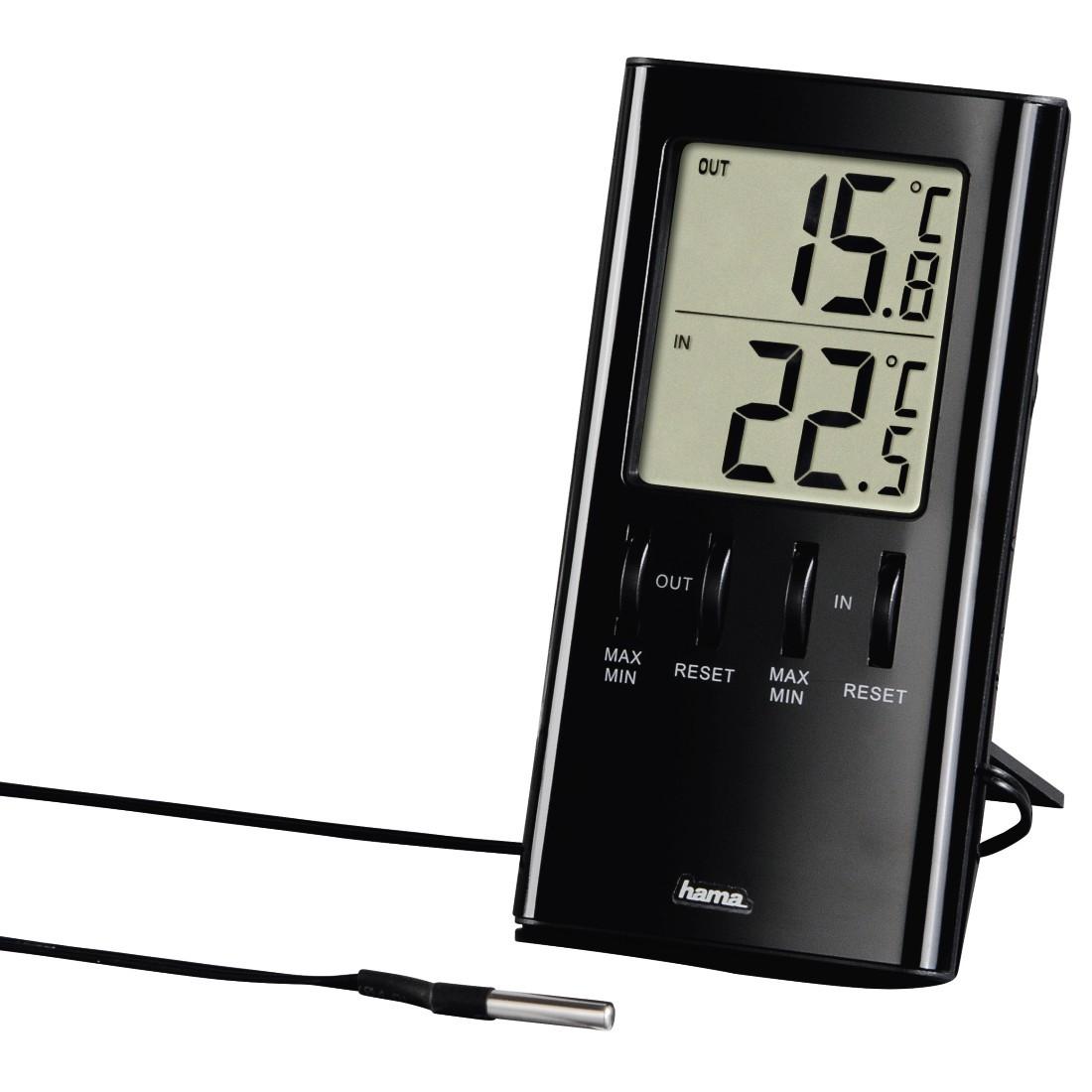 LCD-Thermometer "T-350", Schwarz (00186367)