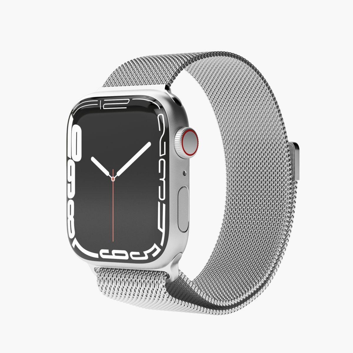 Watch Straps Milanese Loop - Armband für Apple Watch, 40mm + 41mm + 42mm, Silver