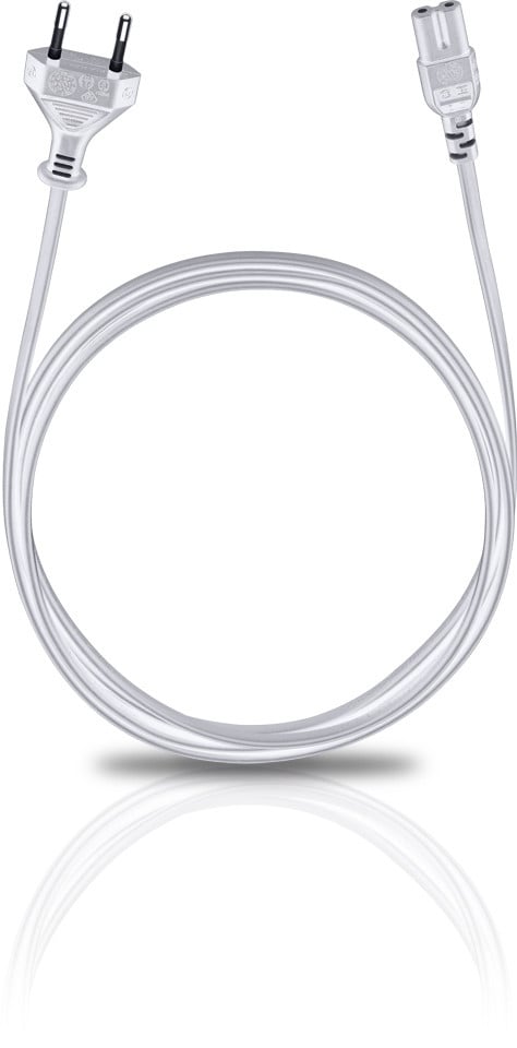 Powercord C 7 white 300 Universal-Netzkabel