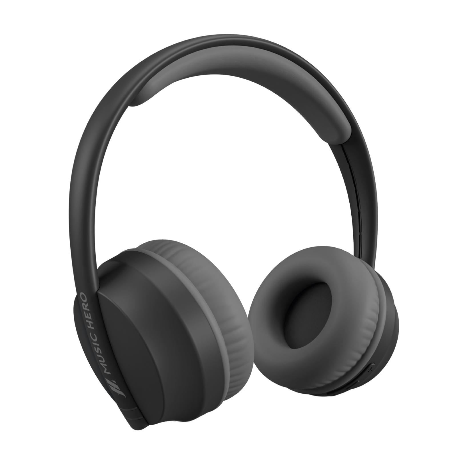 Anpassbare kabellose Kopfhörer mit verstellbaren Ohrmuscheln, Schwarz On-Ear Kopfhörer