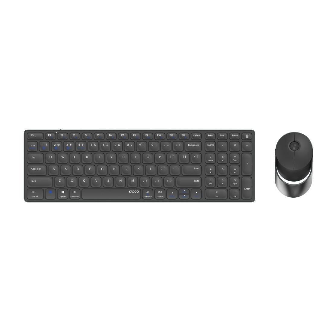 Kabelloses Multi-Mode-Deskset "9750M", Dunkelgrau, QWERTZ (00215379)