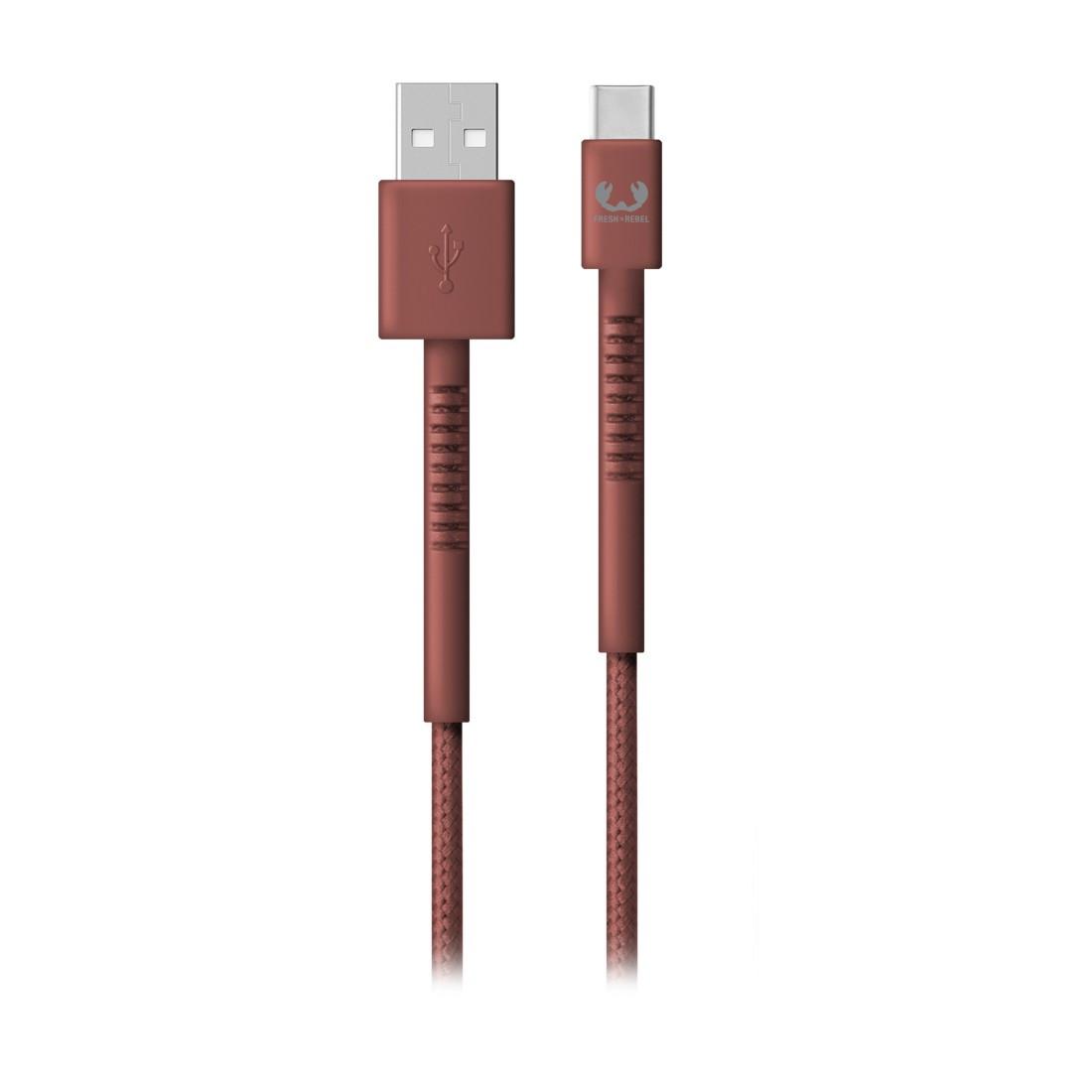 USB - USB-C Kabel "Fabriq", 2,0 m, Safari Red (00215006)