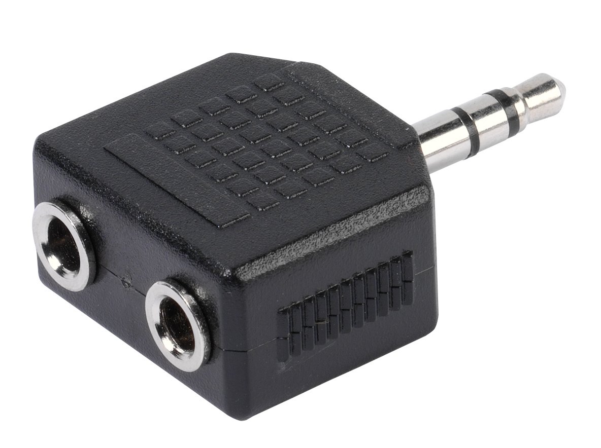 Y Adapter Klinke, stereo, Stecker 3,5 mm - 2x Buchse 3,5 mm (45513)