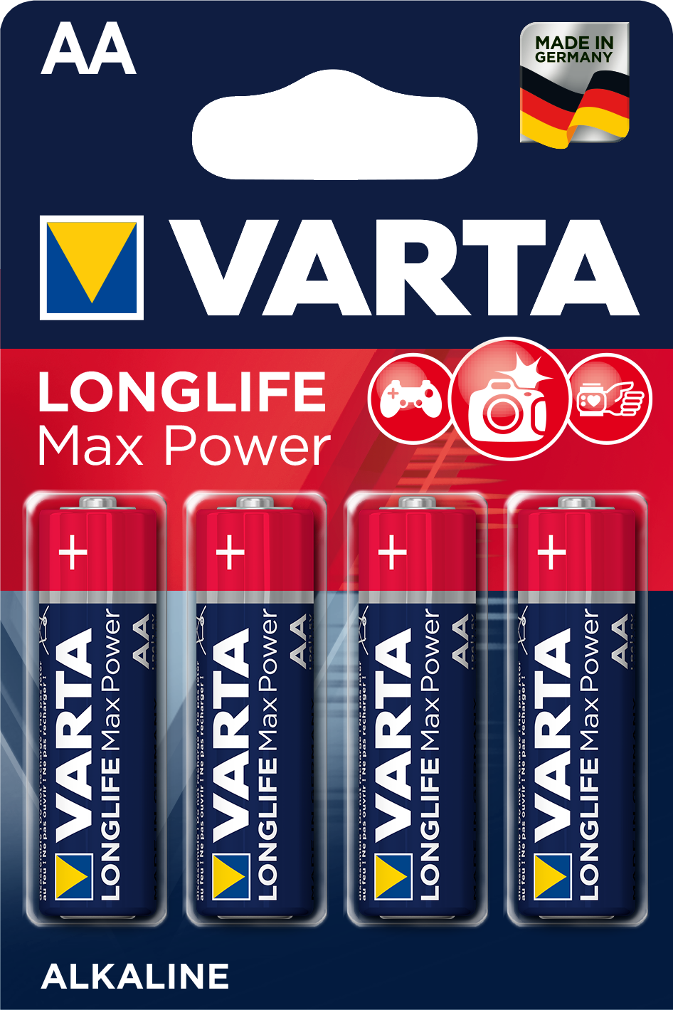 LONGLIFE Max Power AA, 4er Blister Batterie