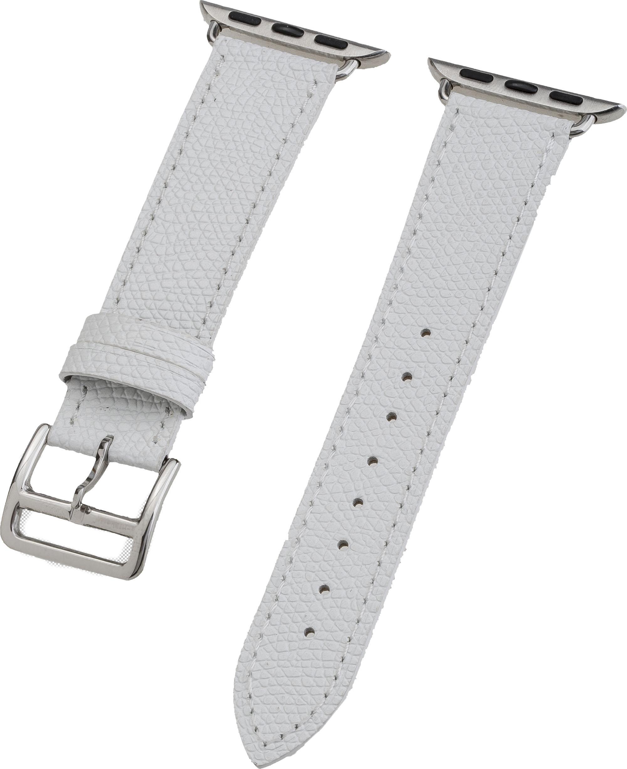 Watch Band für Apple Watch 41/40mm (Series 4-9), 38mm (Series 1-3) Leather White (17264)