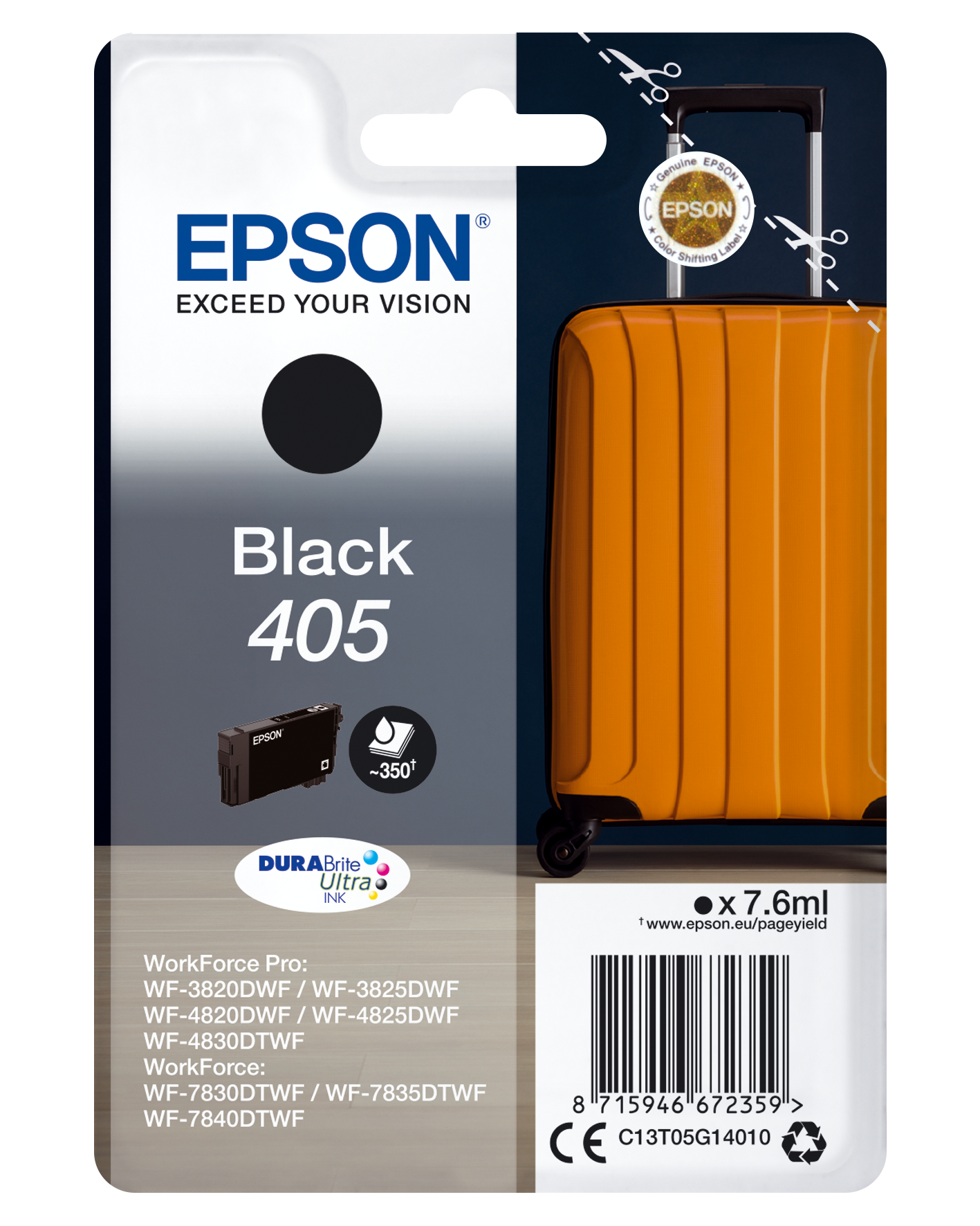 405 Koffer schwarz Druckerpatrone