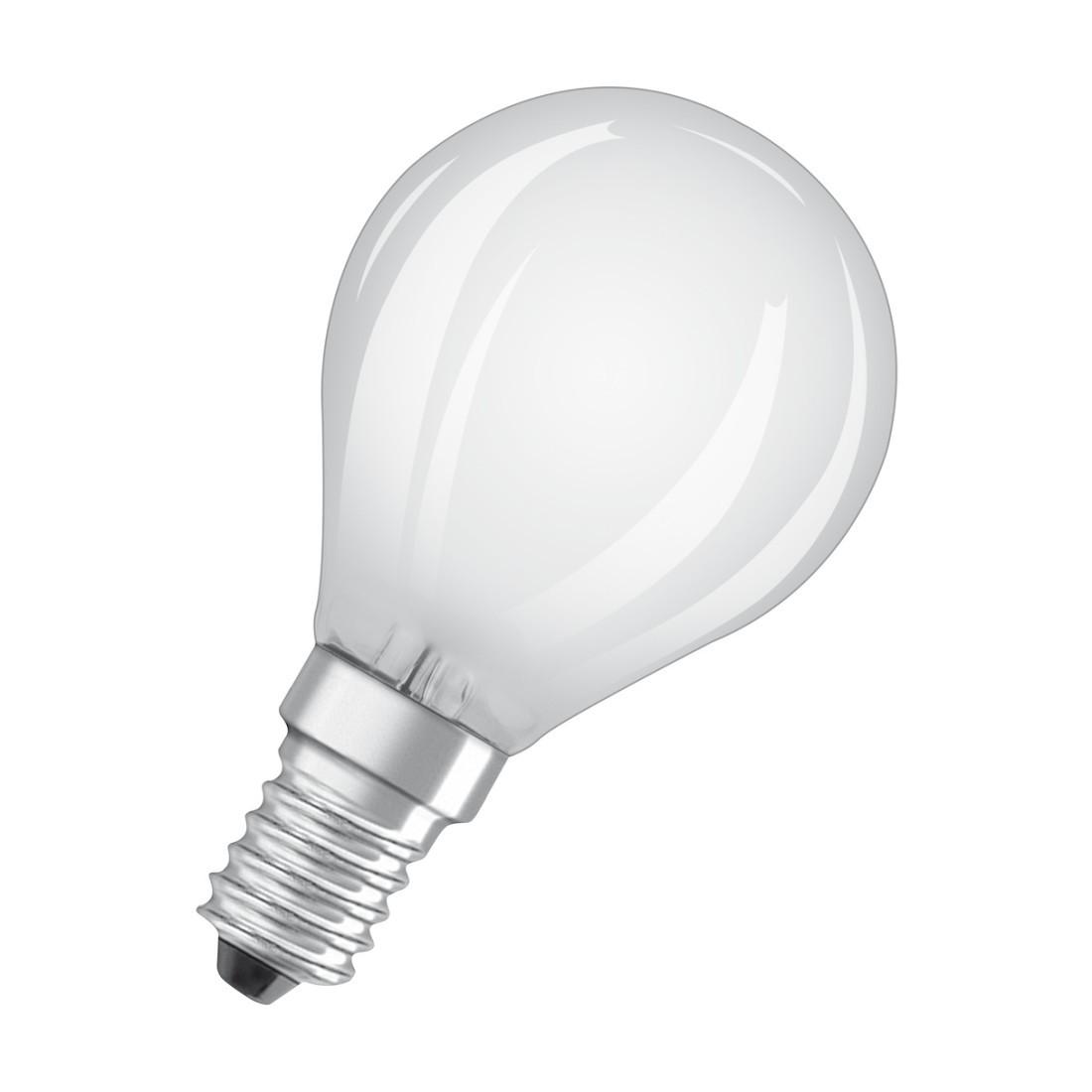 LED-Lampe "Retrofit", Tropfen, 4W, E14, Warmweiß, matt (00215076)