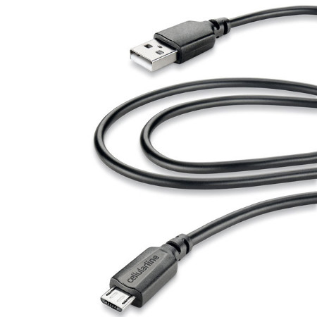 Ladegerät Datenkabel USB 2.0 - Micro USB-Anschluss schwarz 2m