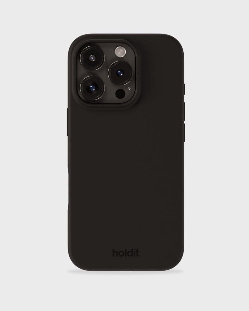 Silicone Case iPhone 16 Pro, black Handyhülle
